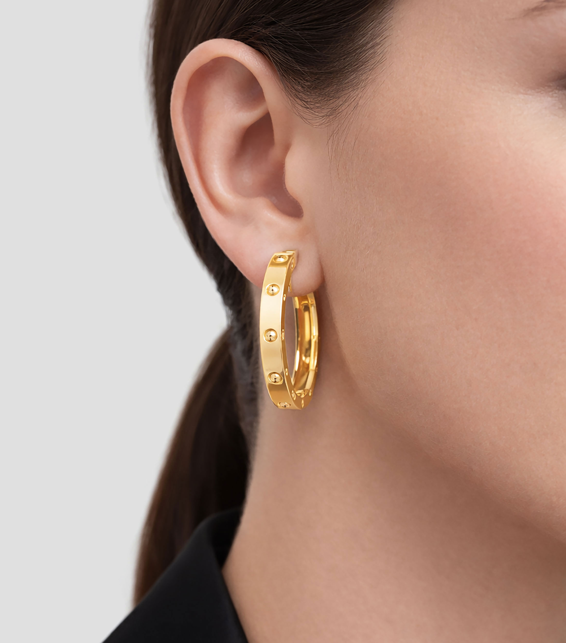 Arracadas en oro amarillo de 18 kilates Symphony Pois Moi Mujer