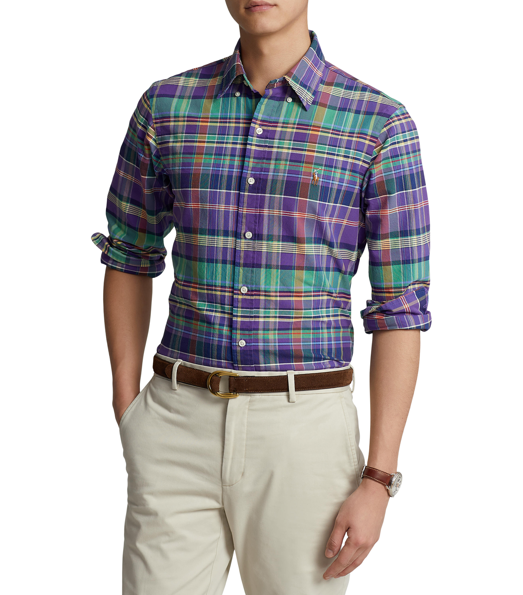 Polo Ralph Lauren Camisa de cuadros manga larga Hombre El Palacio de Hierro