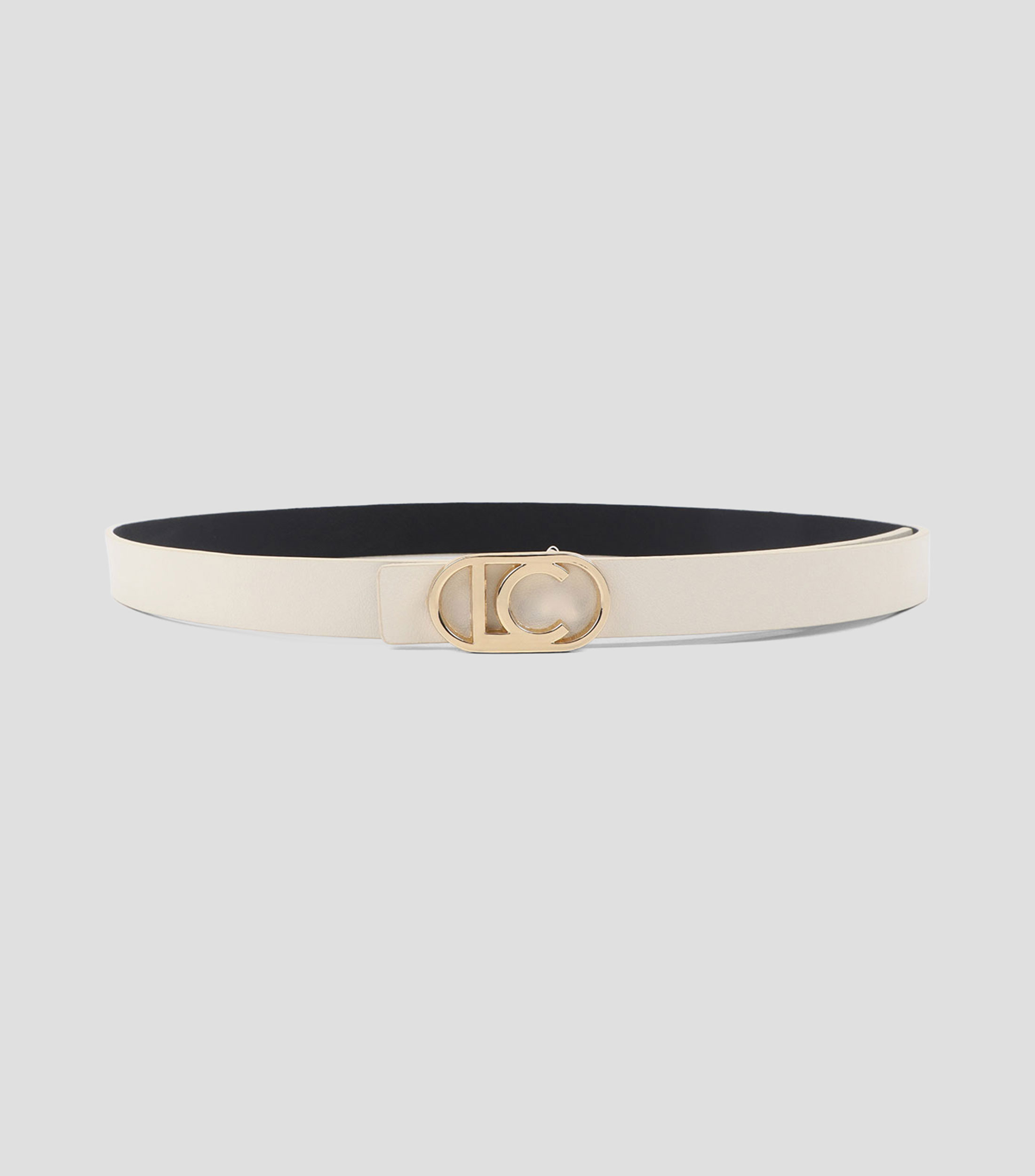 Cinturón reversible blanco/negro casual liso Mujer