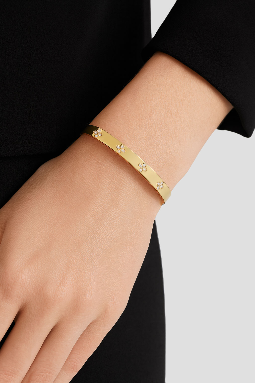Brazalete en oro amarillo de 18 kilates Verona Mujer