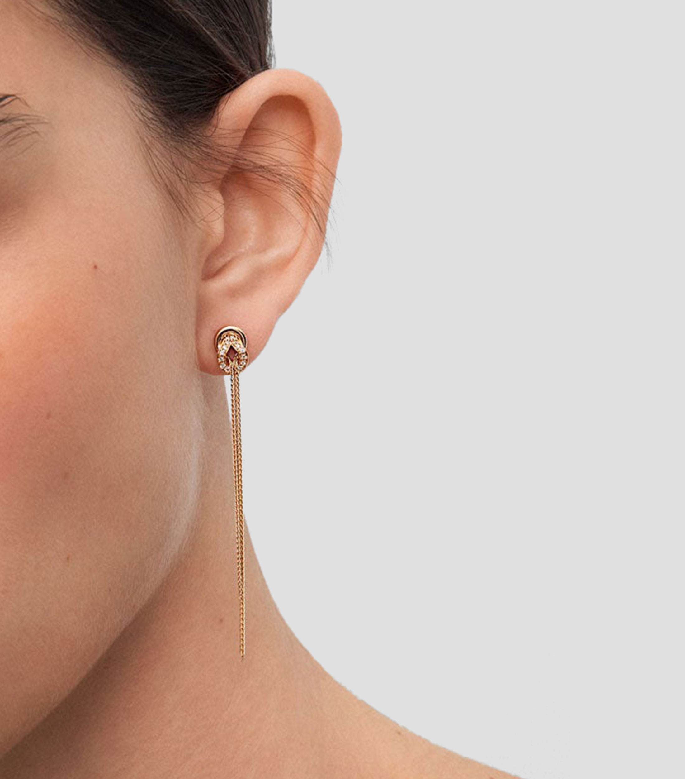 Pendientes en Oro de 18 Kilates Nudos de Suarez Mujer