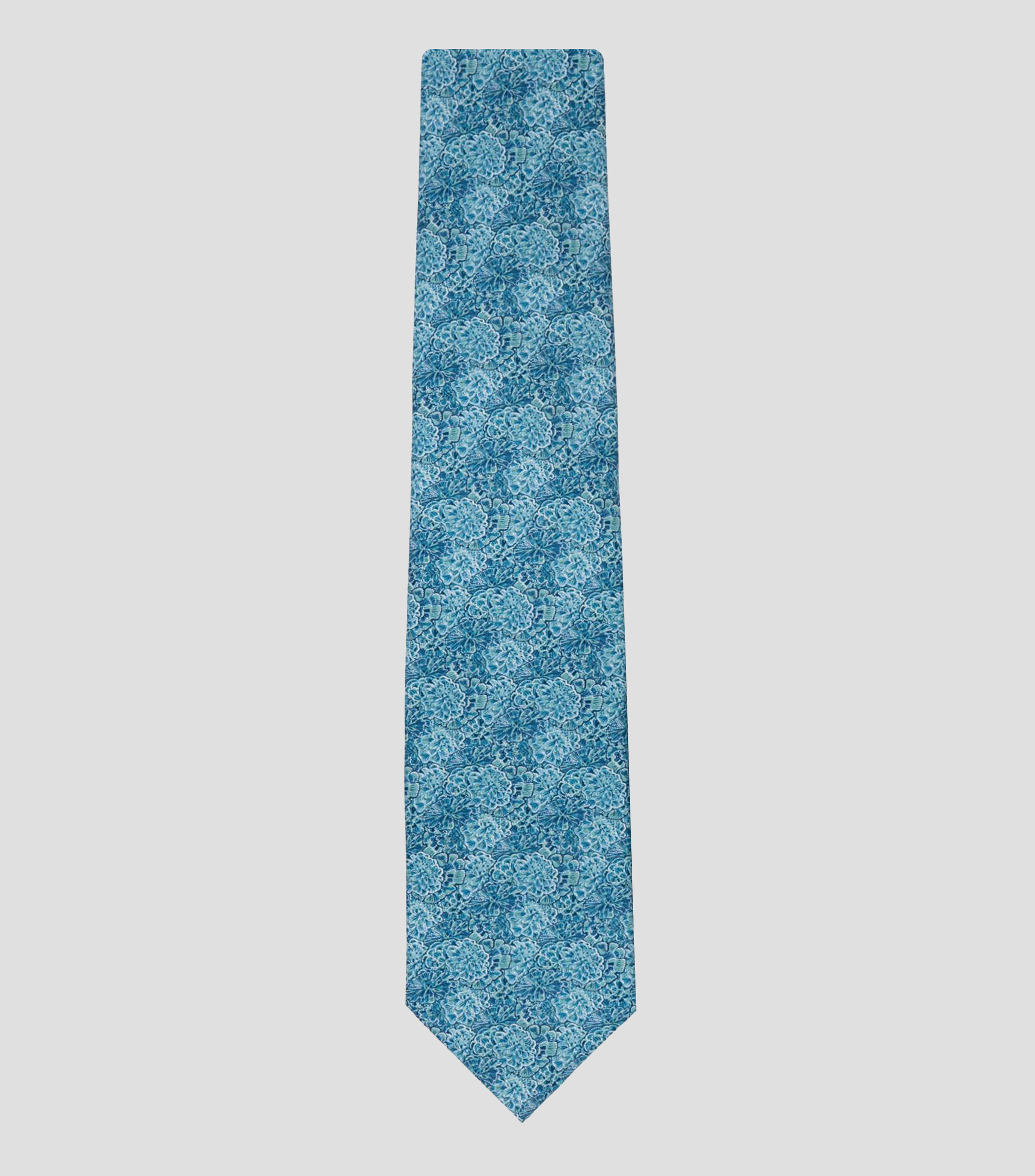 Corbata ancha de seda estampada