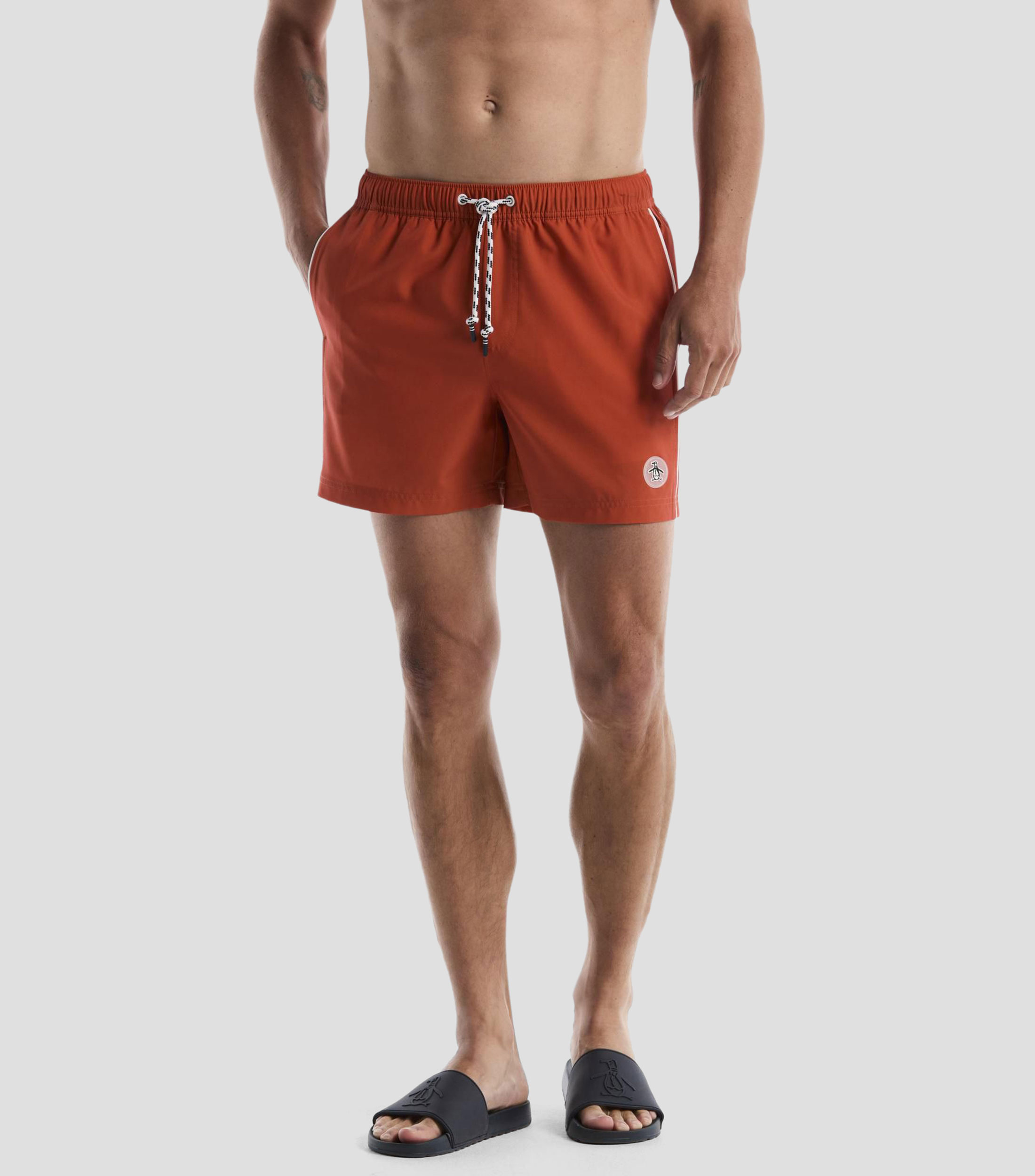 Traje de baño corto Volley Earl liso Hombre