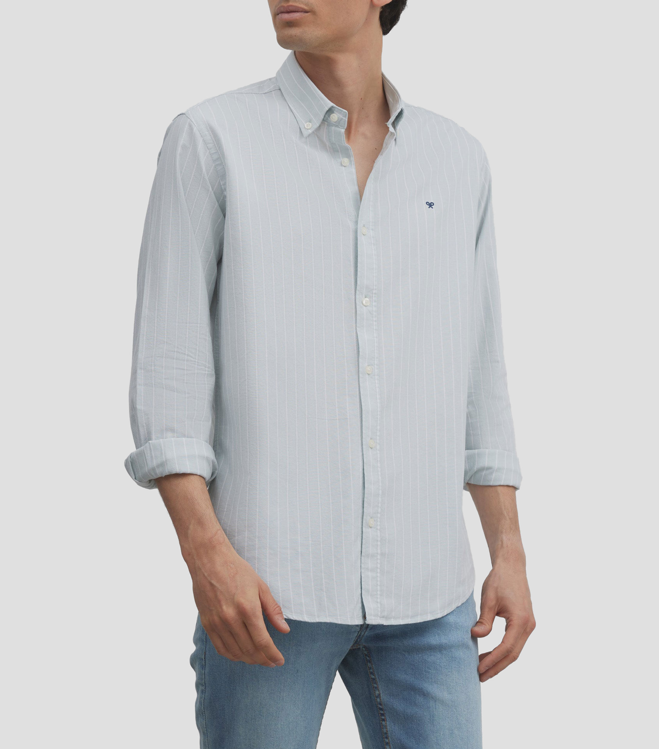 Camisas Silbon Mujer Camisa Oxford SILBON Para Hombre Manga