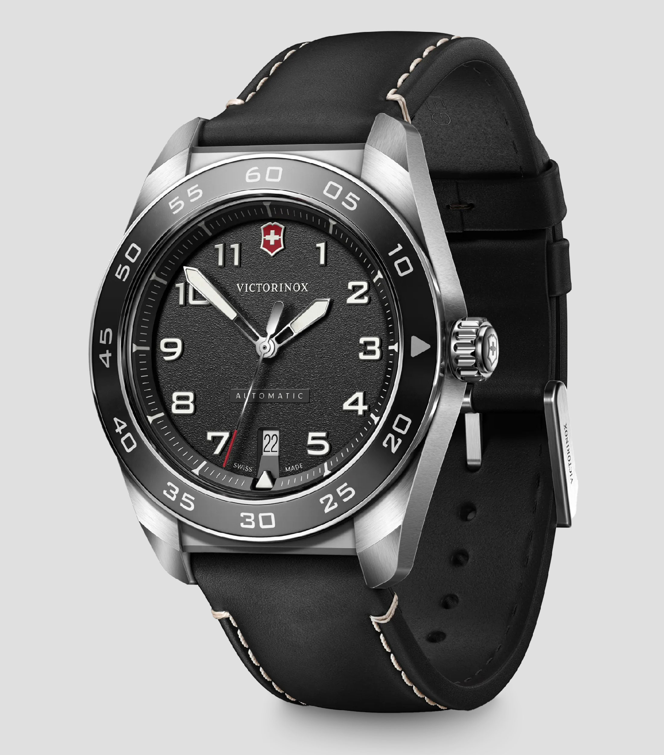 Reloj para Hombre Swiss Army Casual Plateado, Negro
