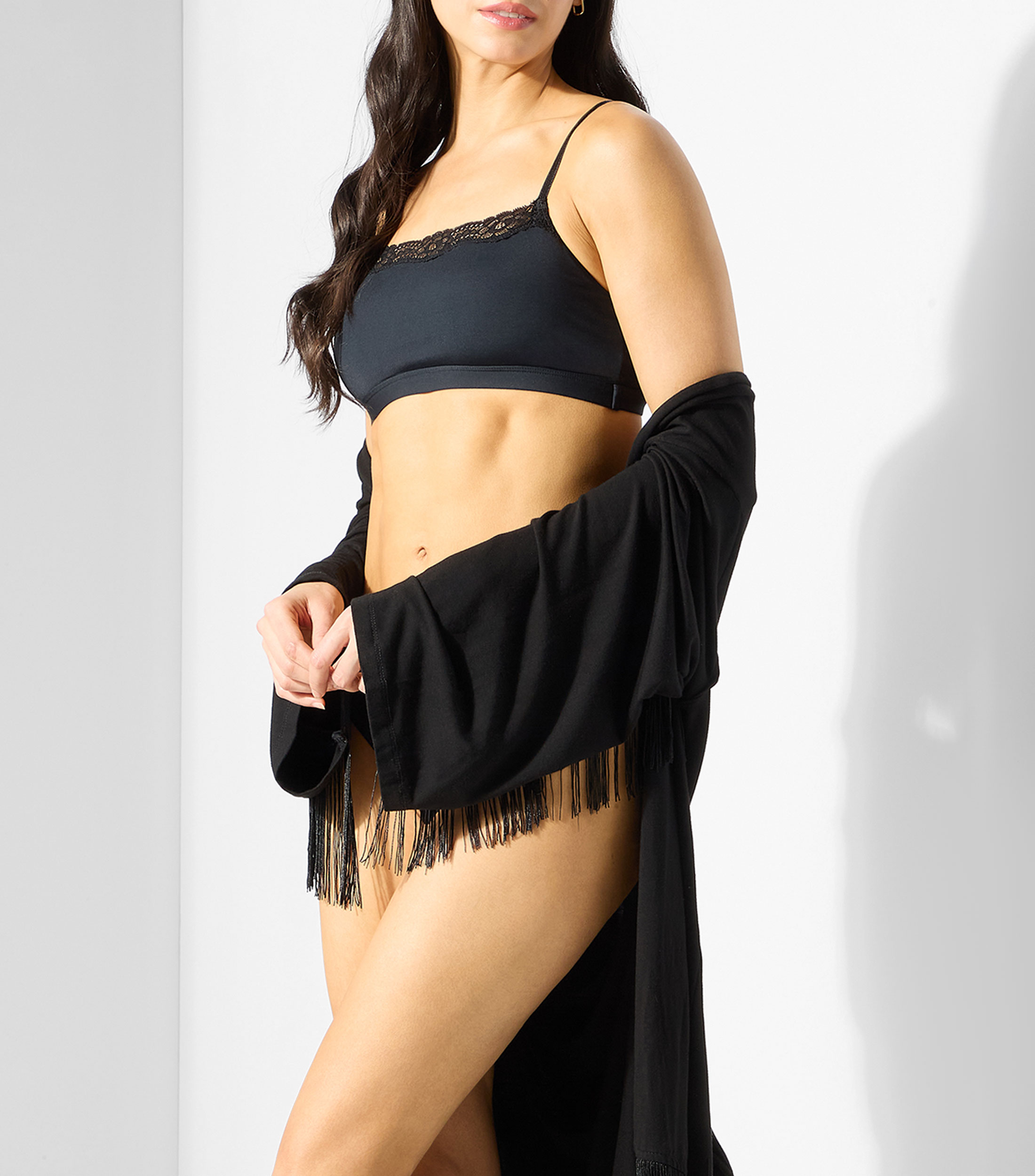 Bralette liso con encaje UNWIND by Epsilon