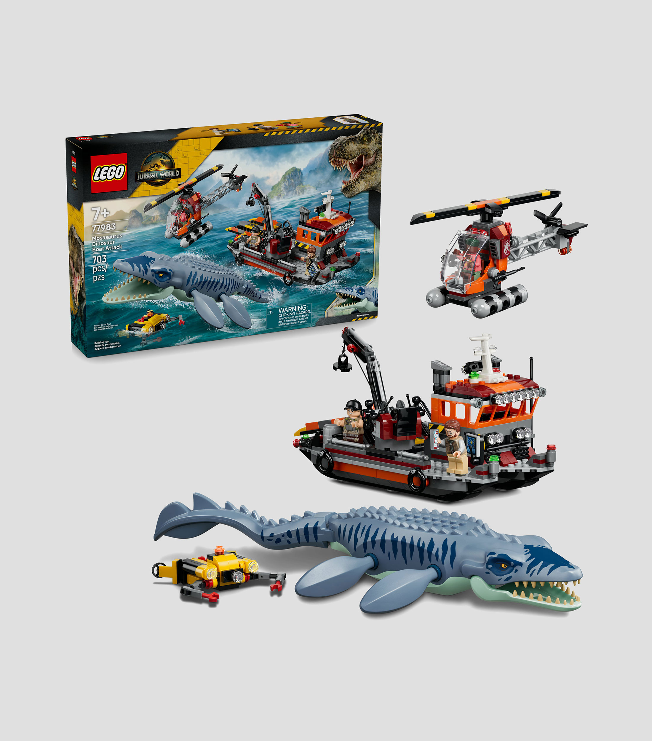 Ataque del Dinosaurio Marino Mosasaurus