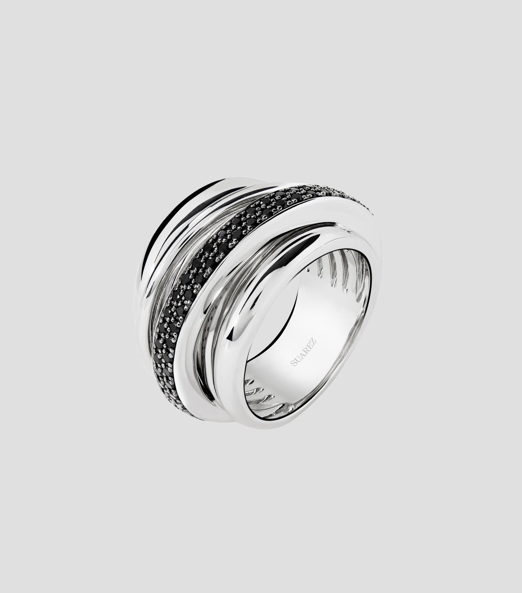 Anillo en Plata .925 con espinelas Mujer