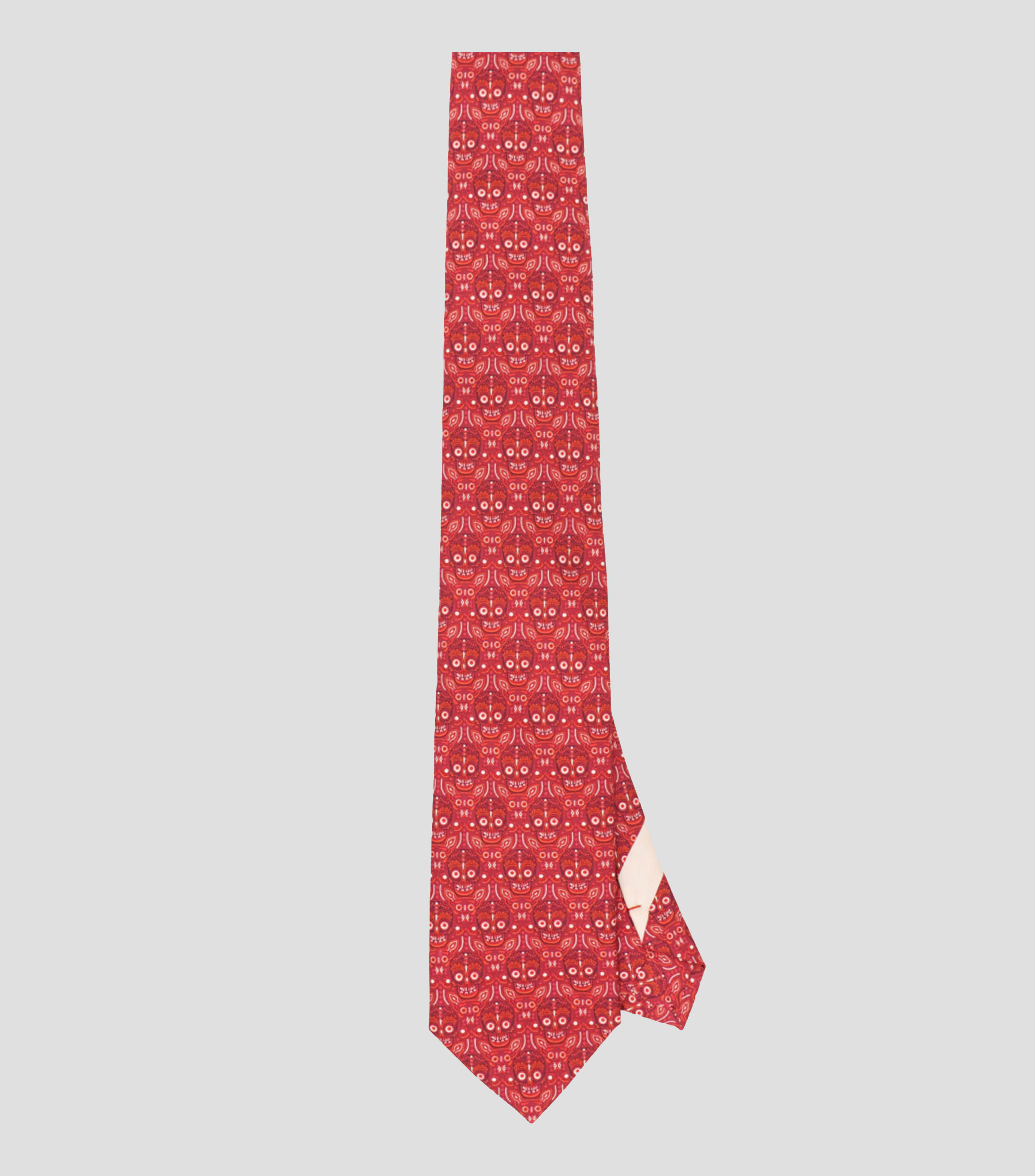 Corbata ancha de seda Acompaname Mictlan