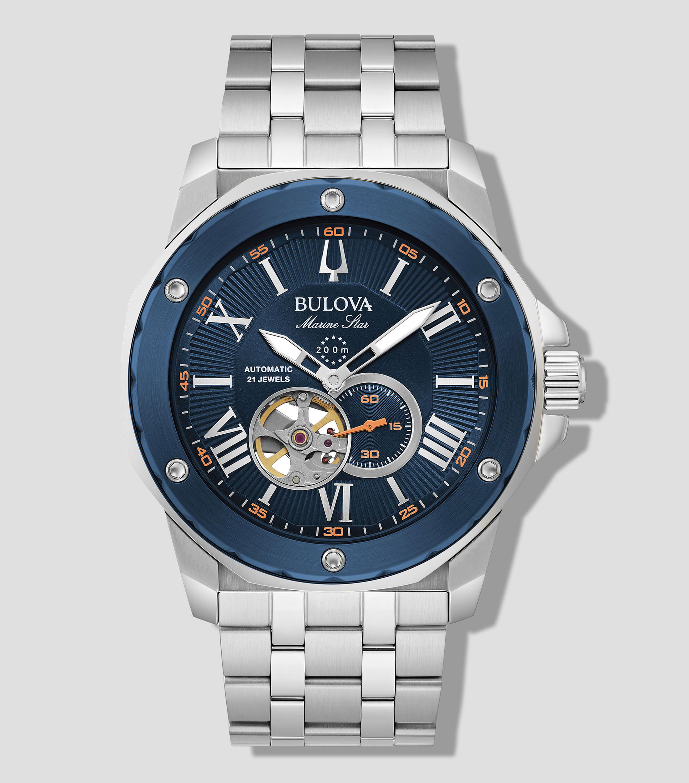 Reloj para Hombre Marine Star casual plateado