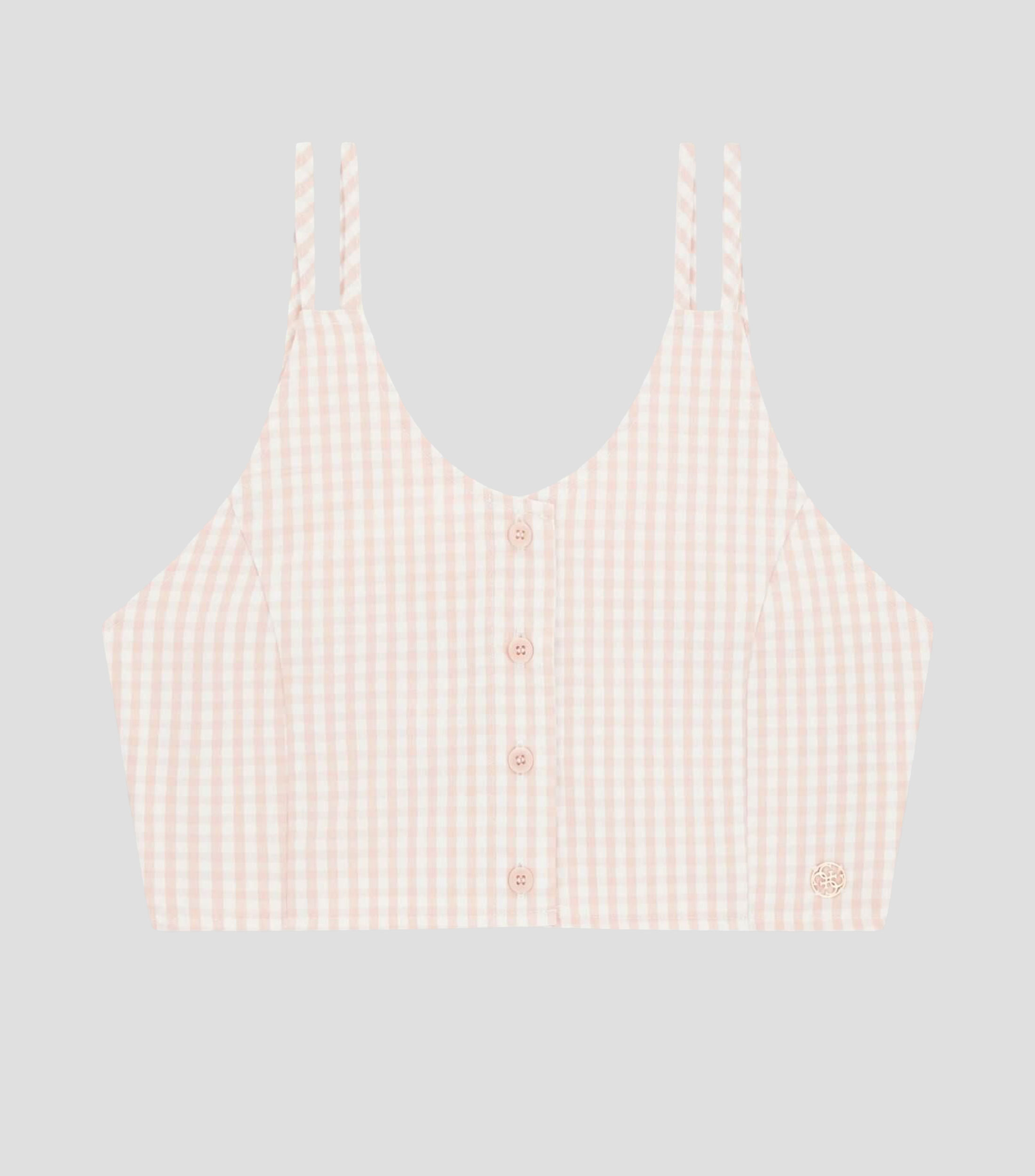 Blusa a cuadros sin mangas Niña