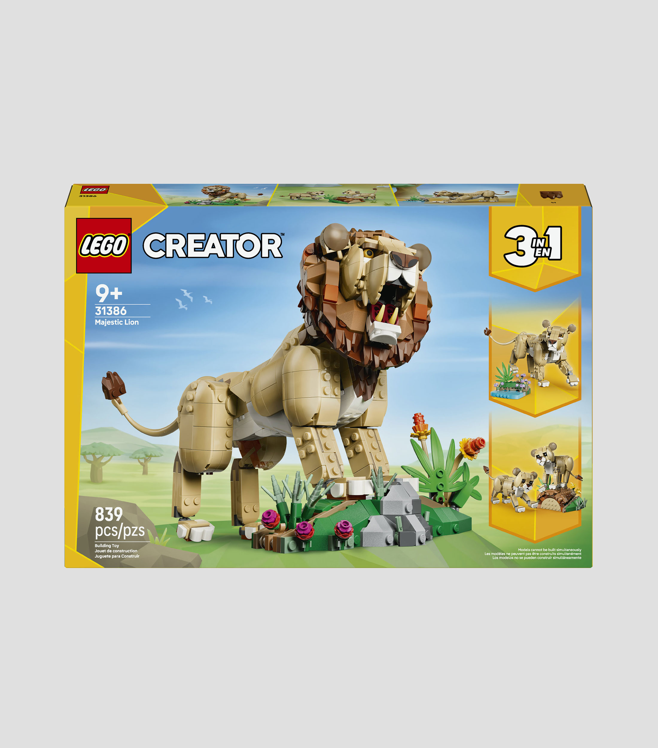 Lego Creator Fauna Salvaje: León Majestuoso 31386