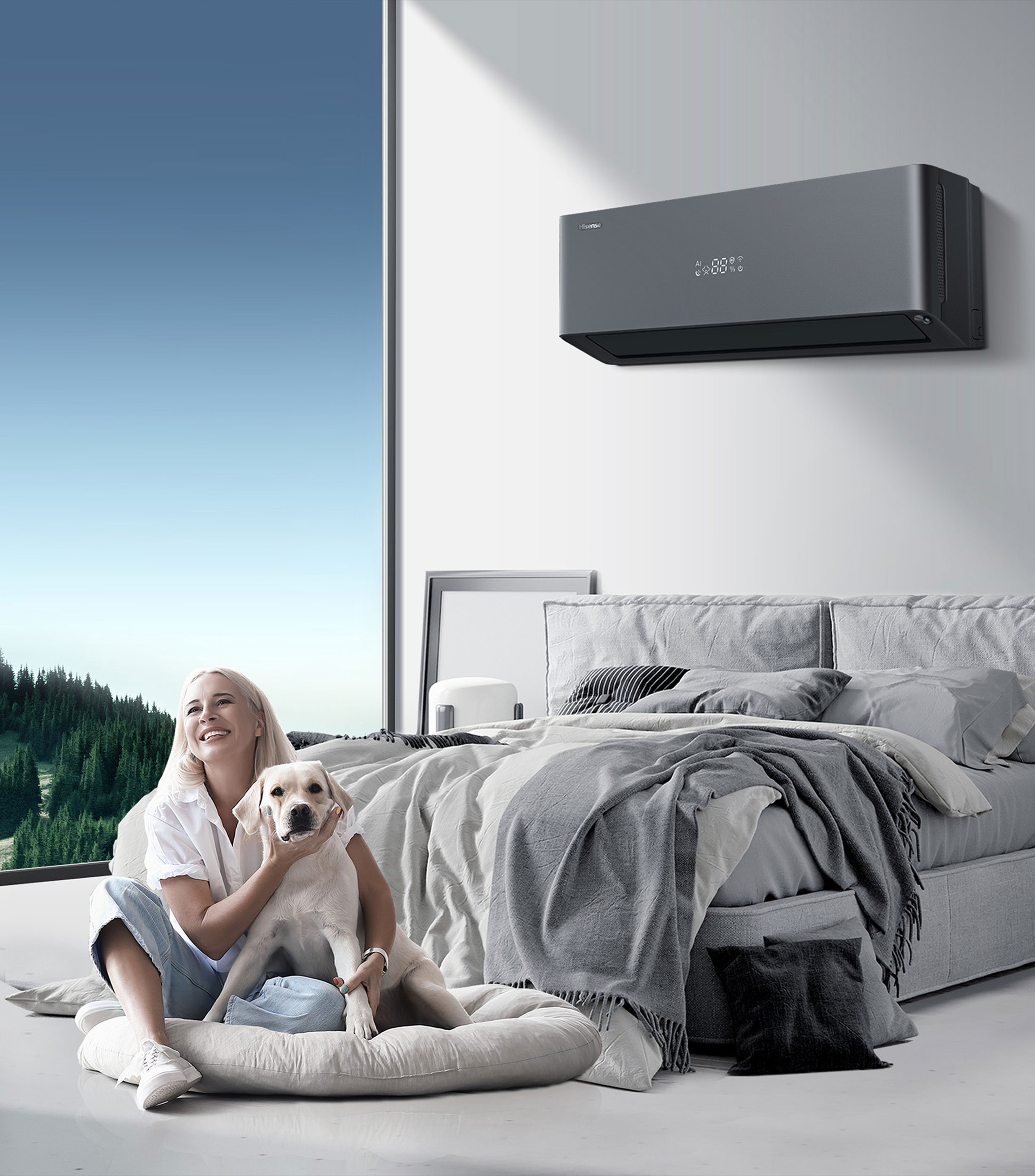 Aire acondicionado Minisplit Smart Eye 12000 BTU's, 1 Tonelada 220 V Frío/Caliente