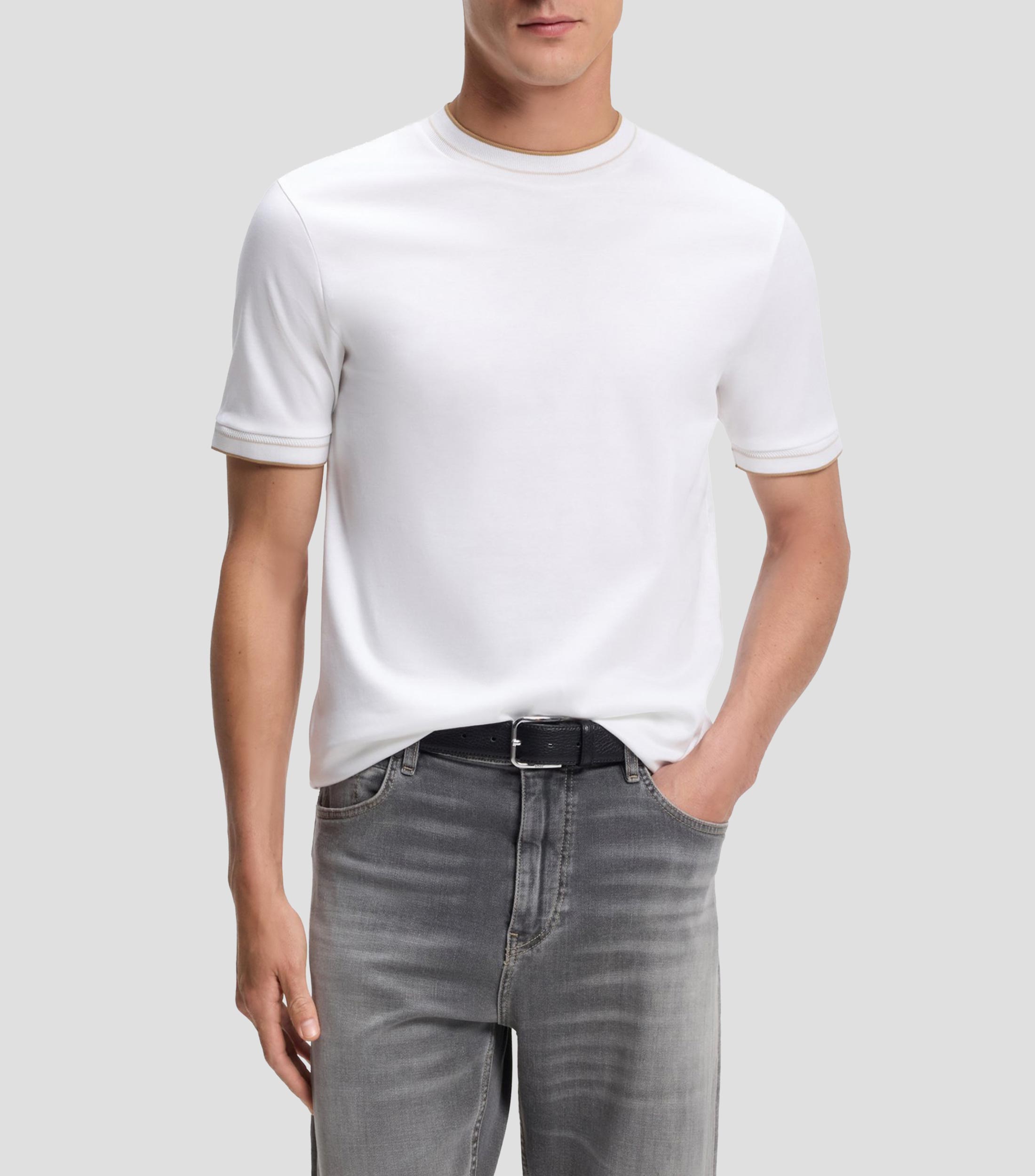 Playera cuello redondo manga corta liso Hombre