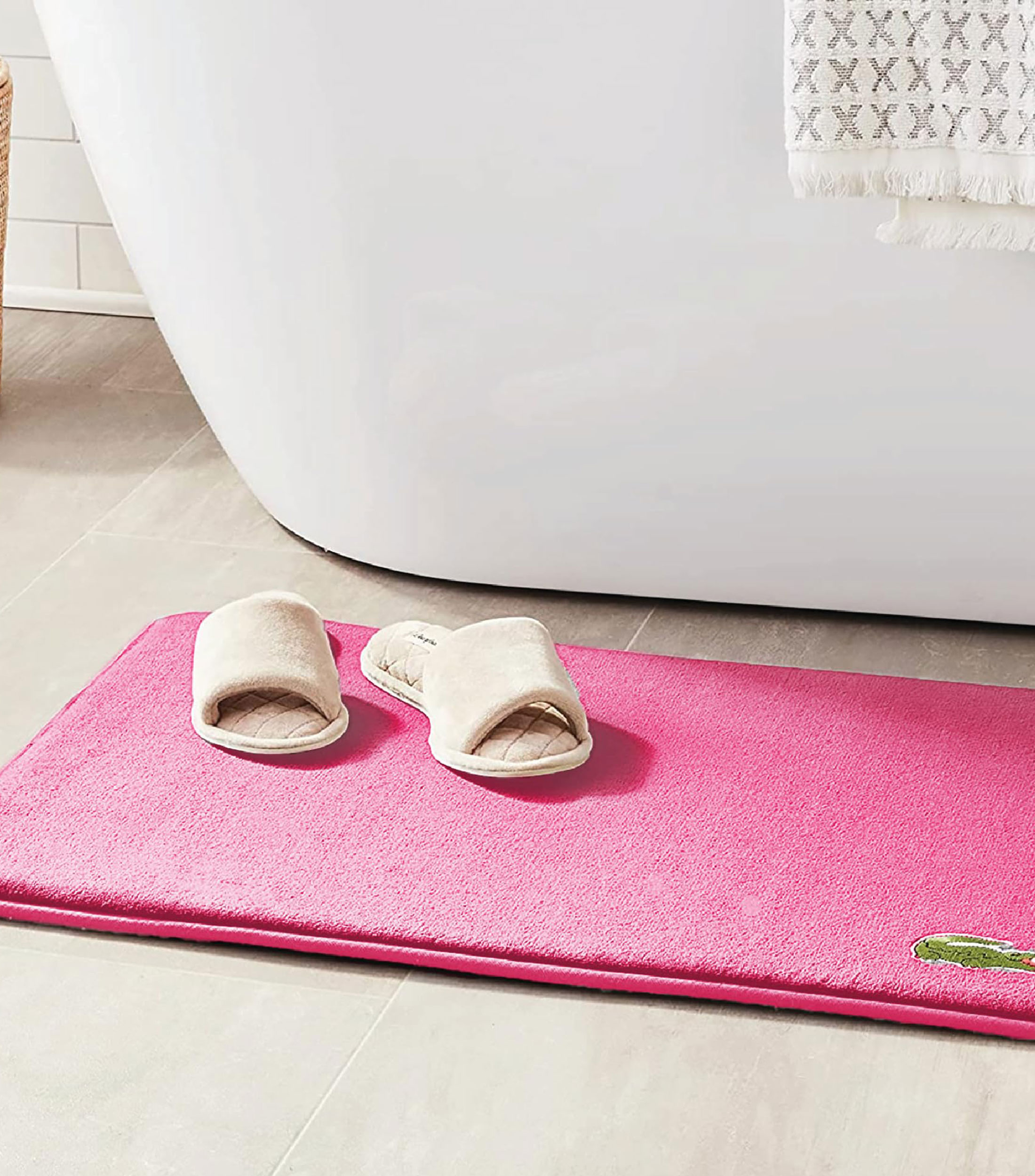 Tapete de Baño magenta rectangular