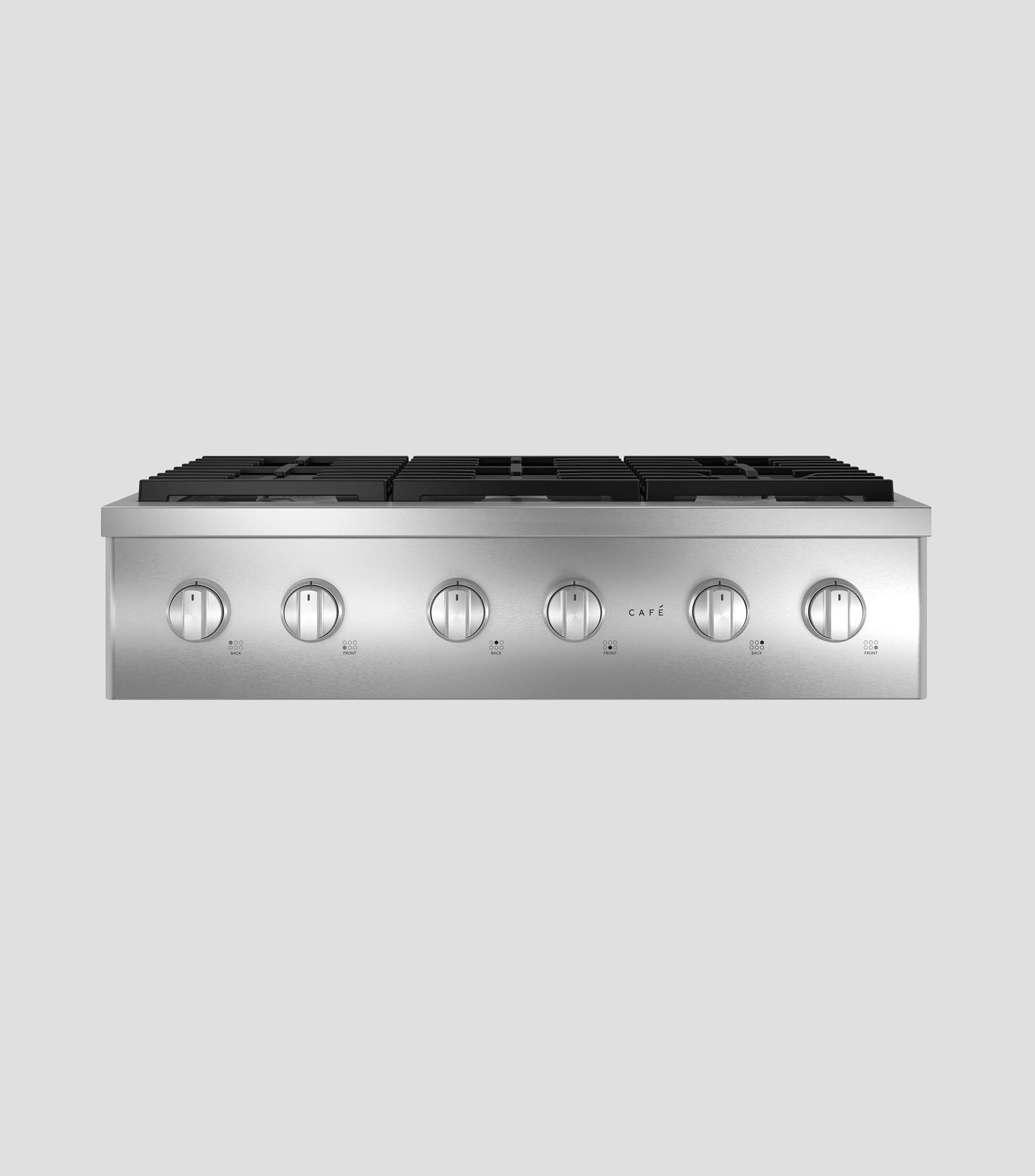Parrilla empotrable a gas GE 6 quemadores en Acero Inoxidable