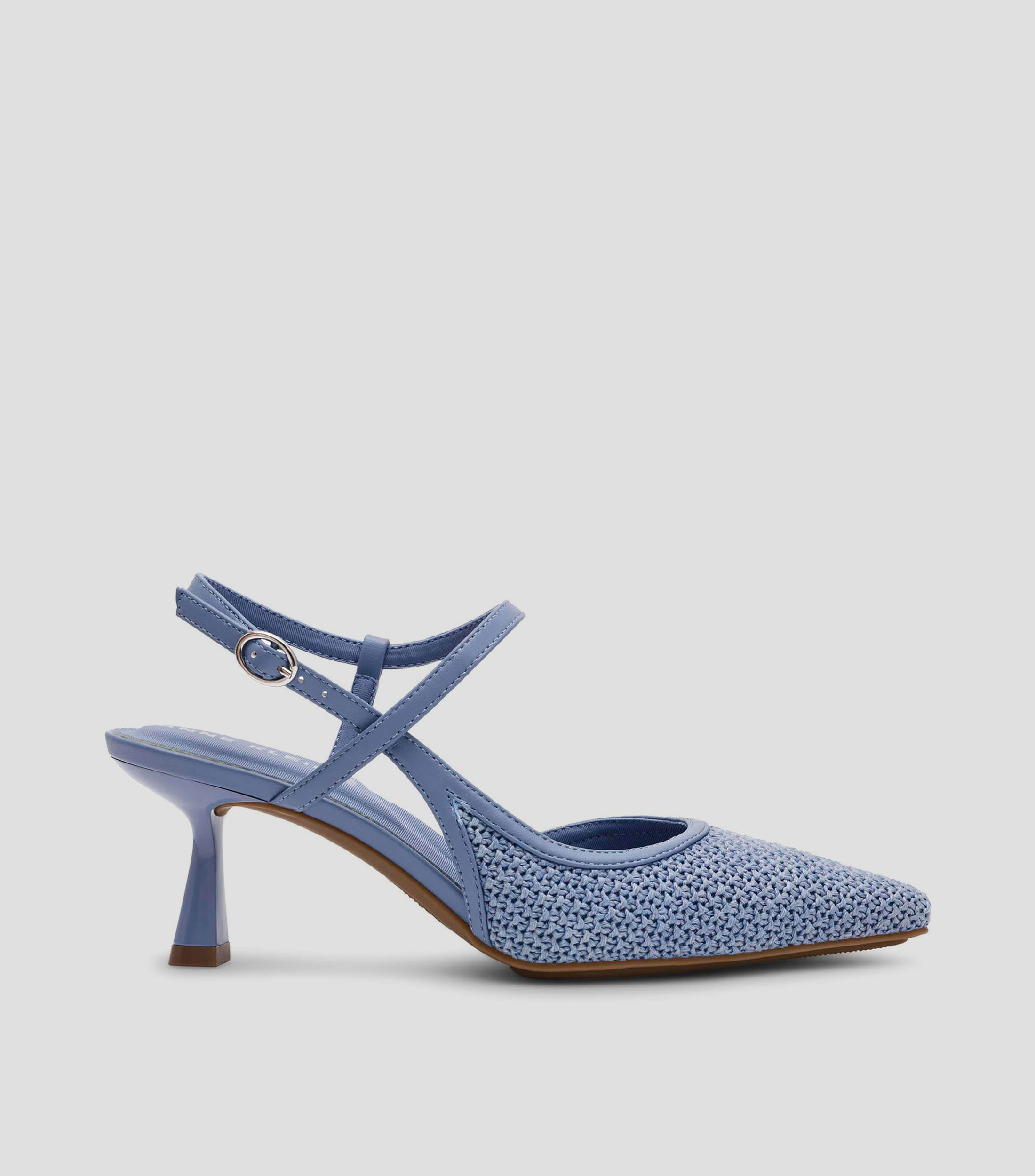 Zapatillas slingback con tacón delgado de 6 cm Mujer