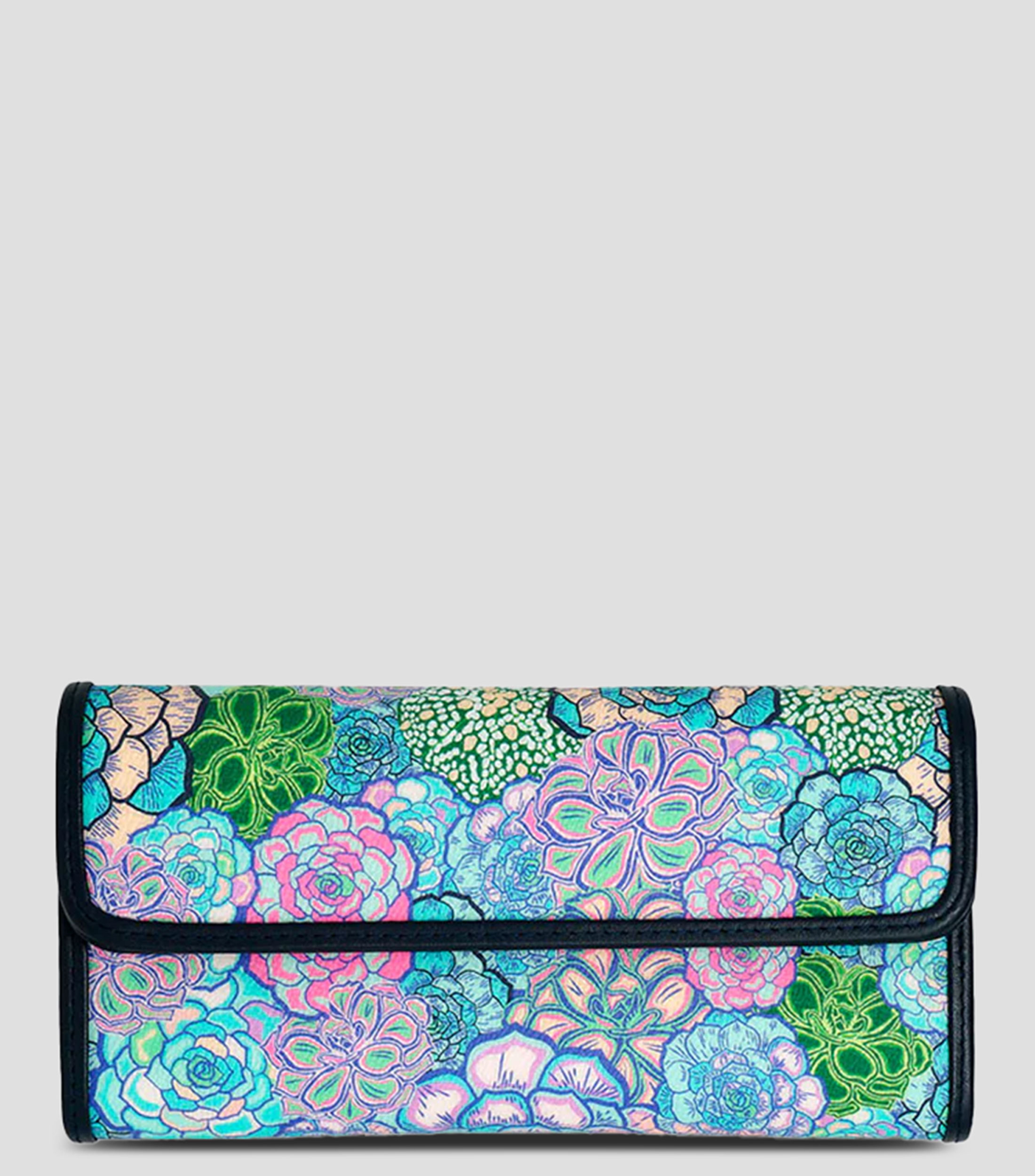 Cartera multicolor con suculentas Mujer