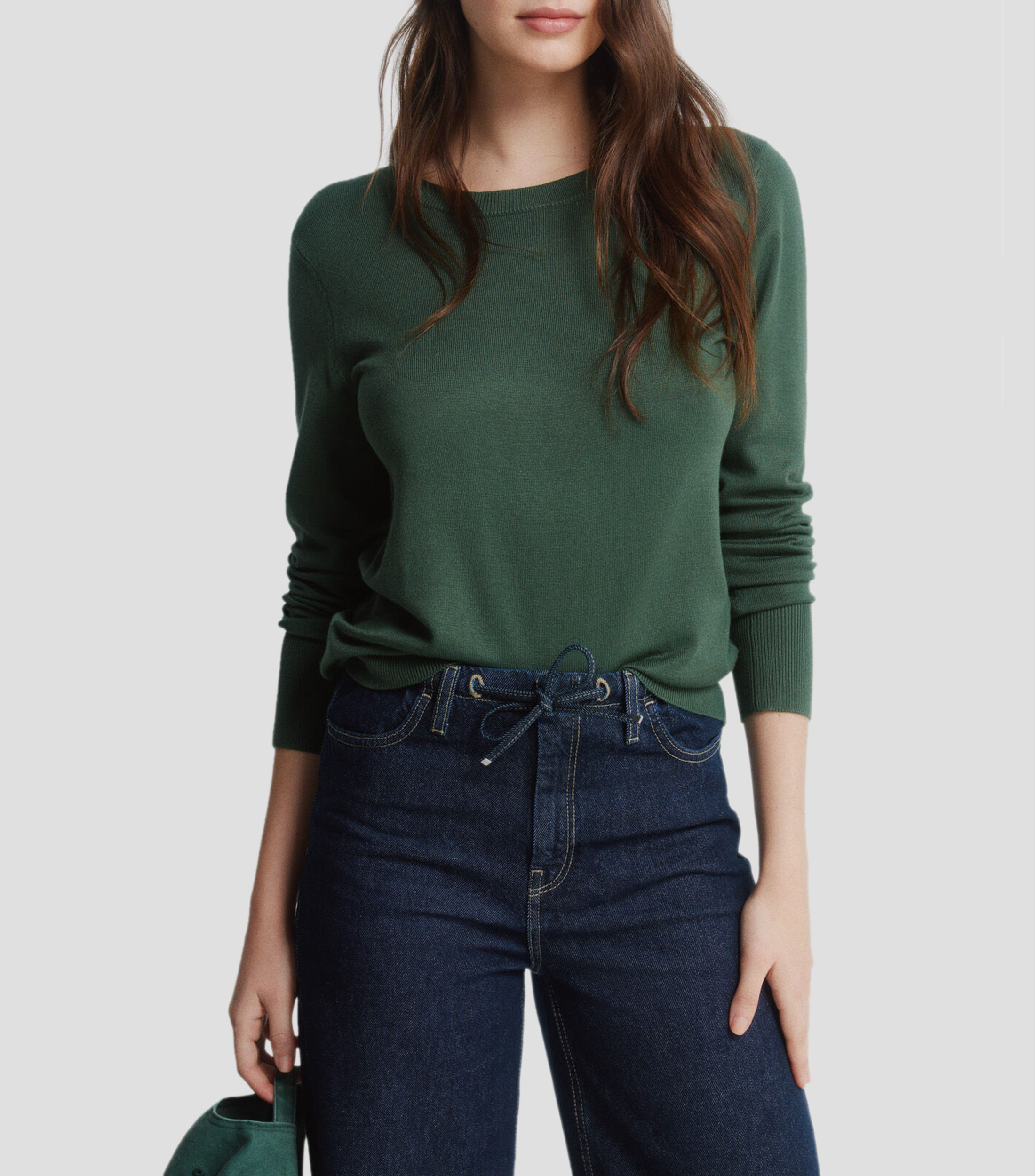 Suéter cuello redondo Mujer