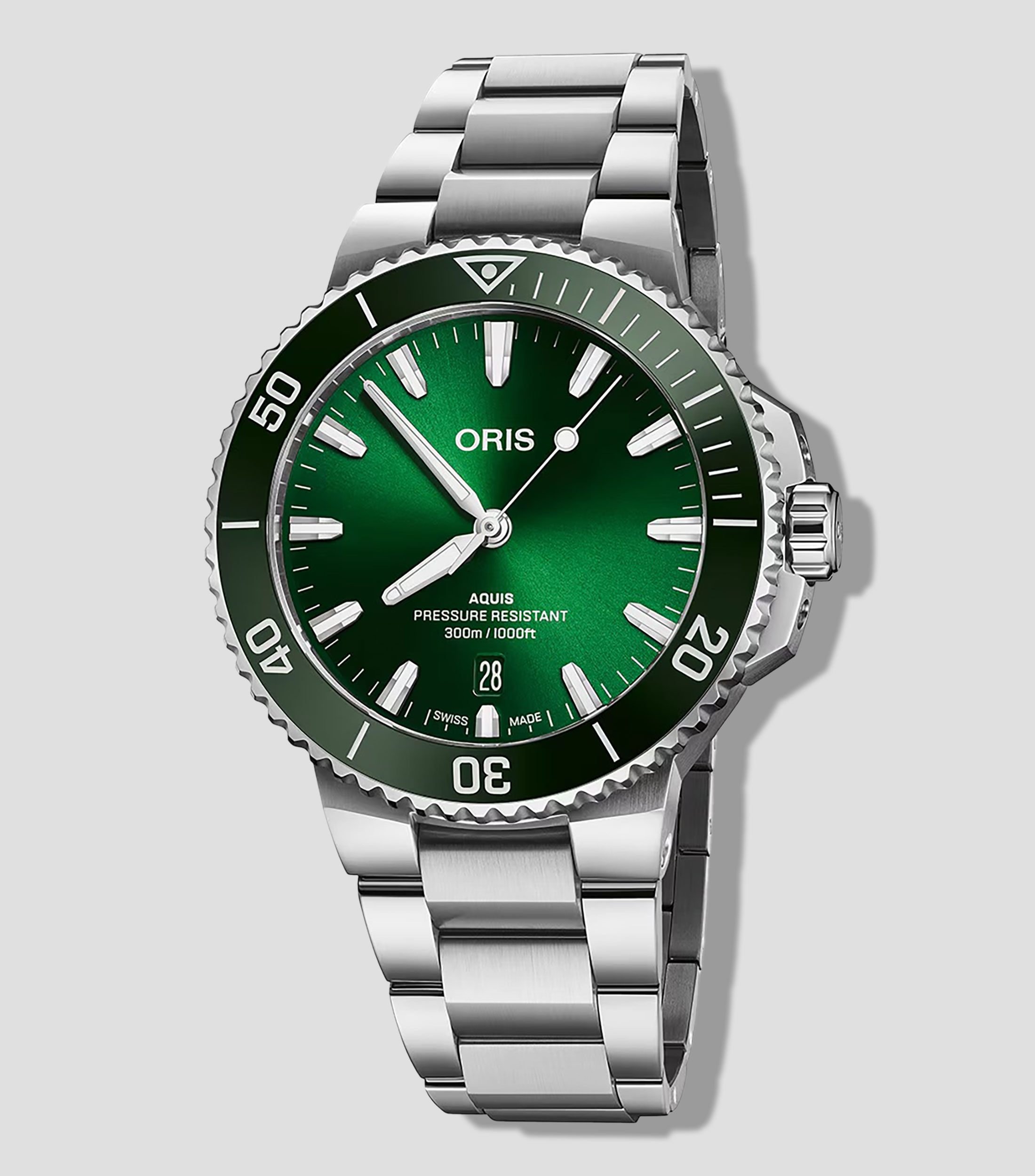 Reloj para Hombre Aquis Date Deportivo Plateado