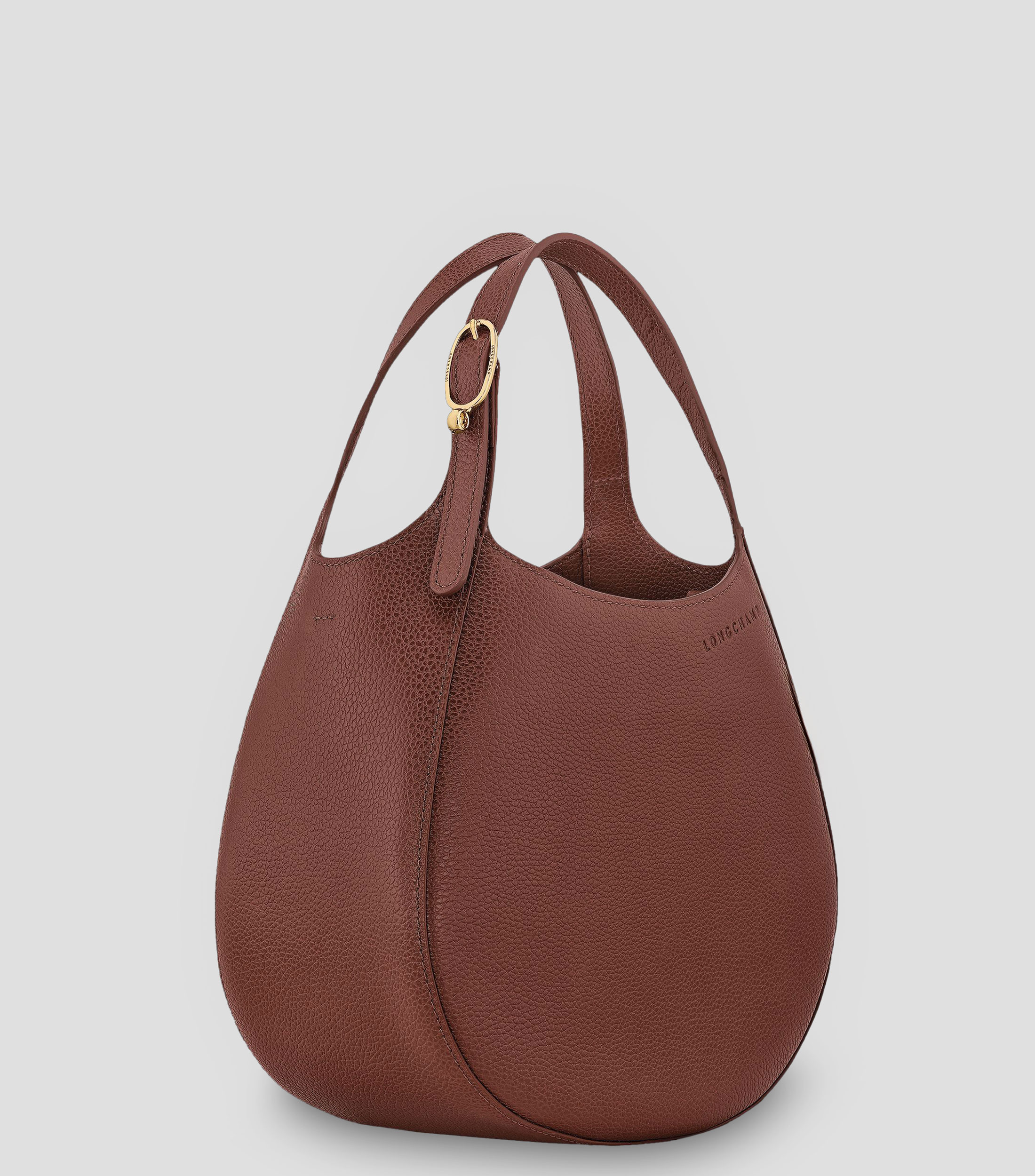 Bolsa Shoulder en cuero de vaqueta granulada Mujer