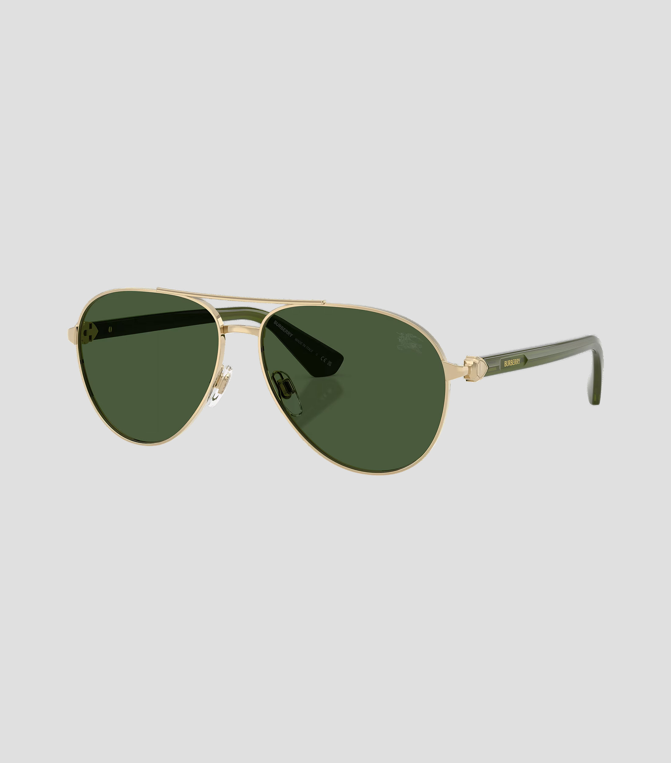 Lentes de sol aviador dorados Mujer