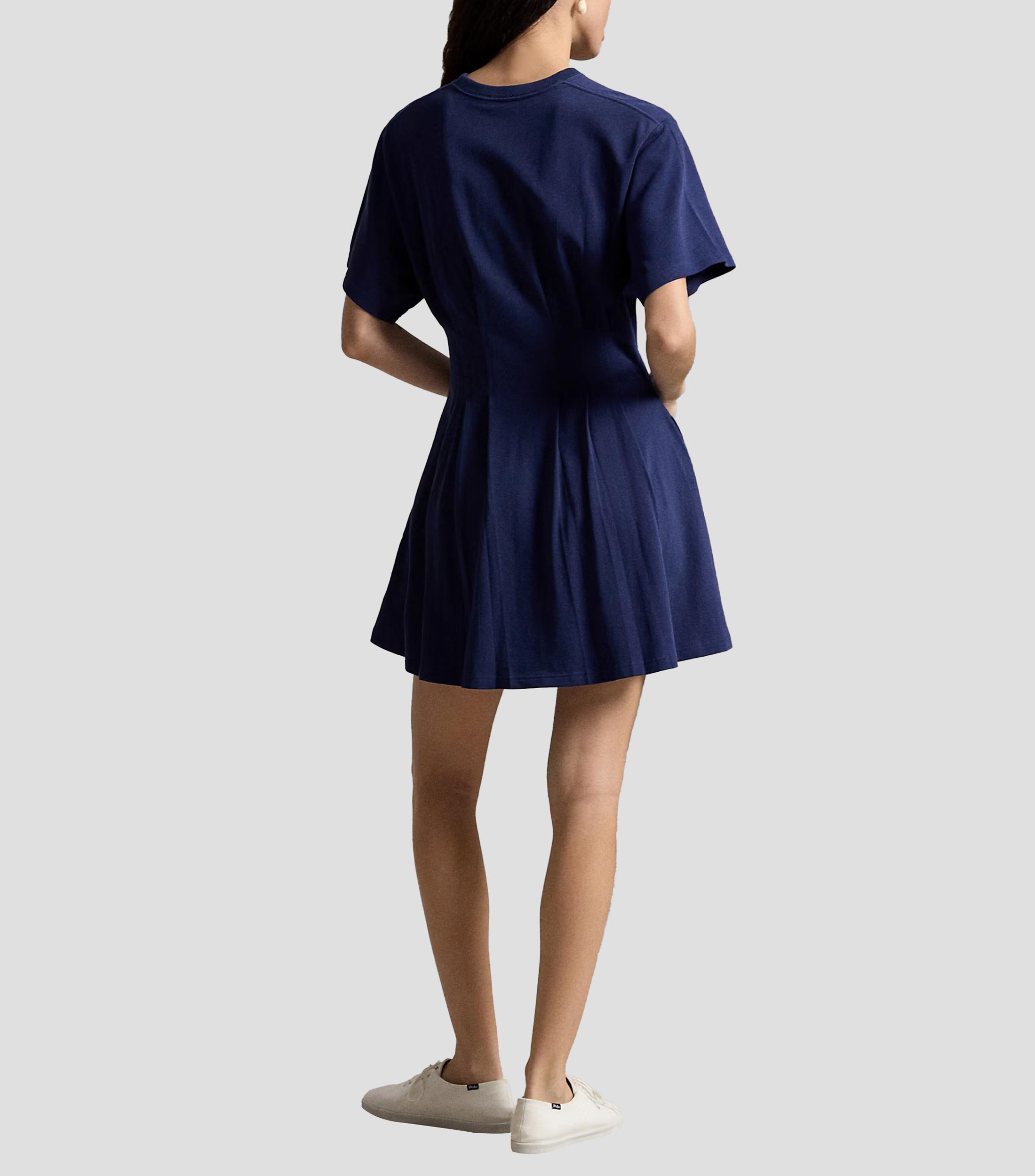 Vestido corto liso Mujer