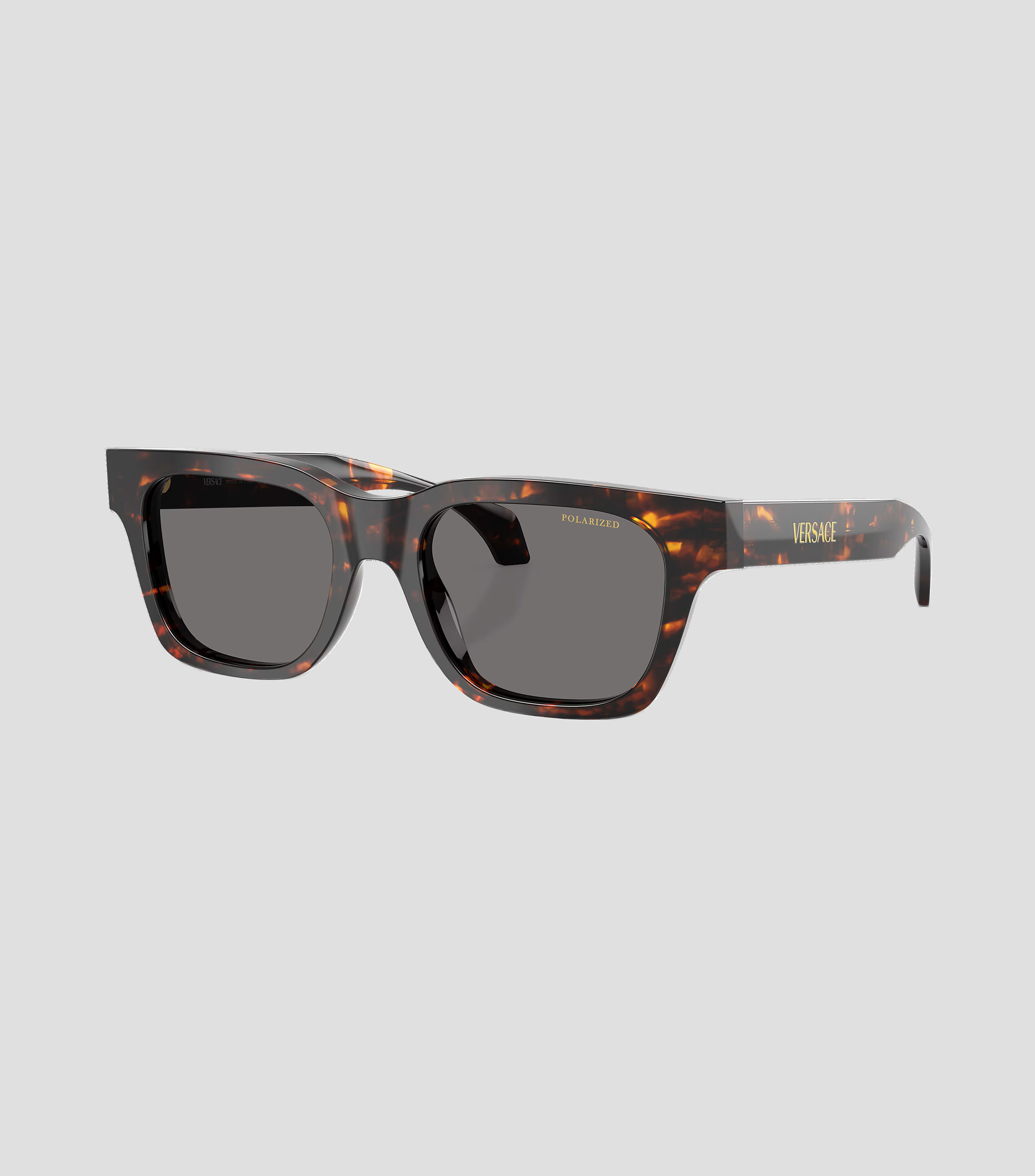 Lentes de sol cuadrados marrón Unisex