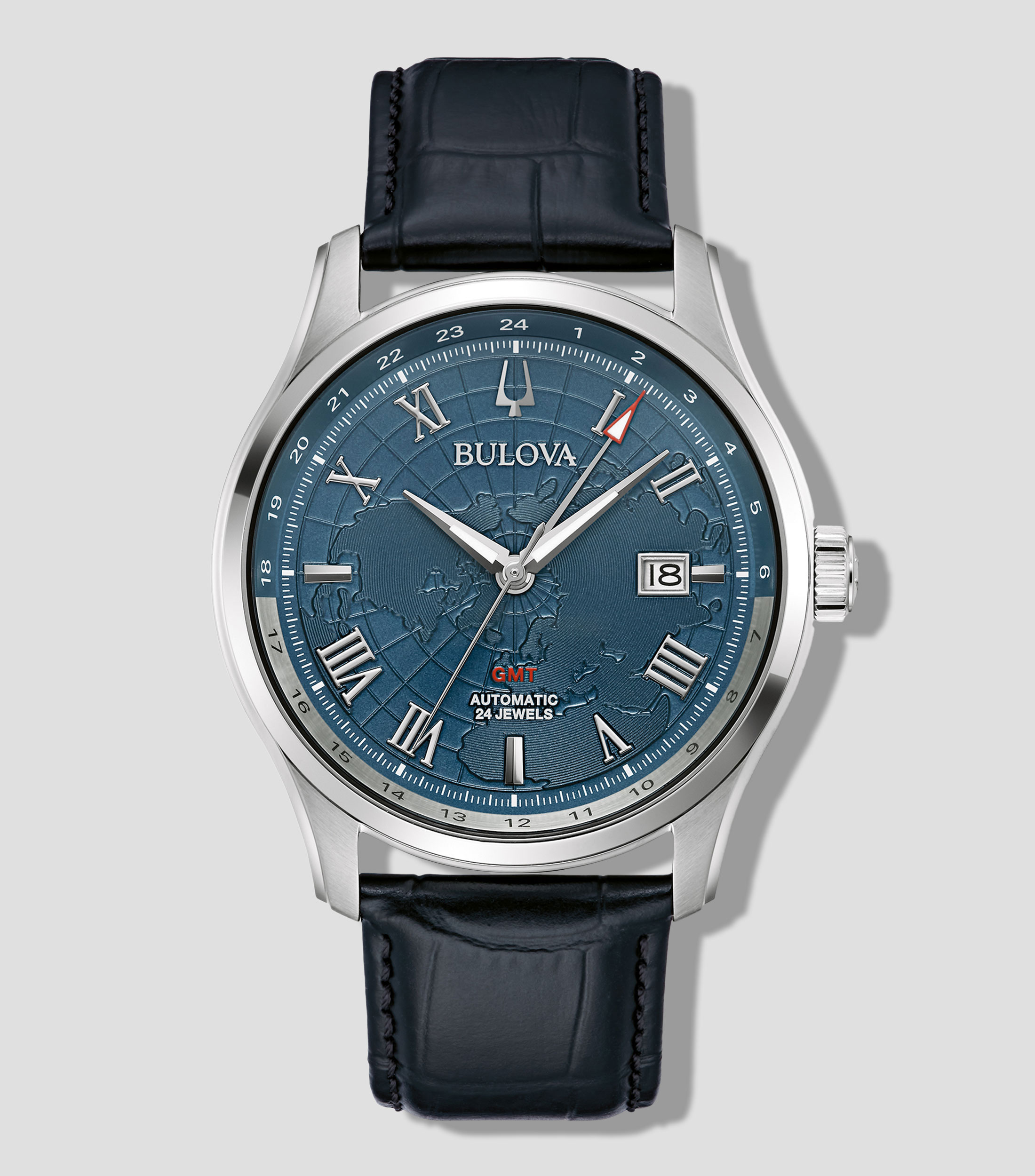 Reloj para Hombre Wilton GMT Casual, Plata