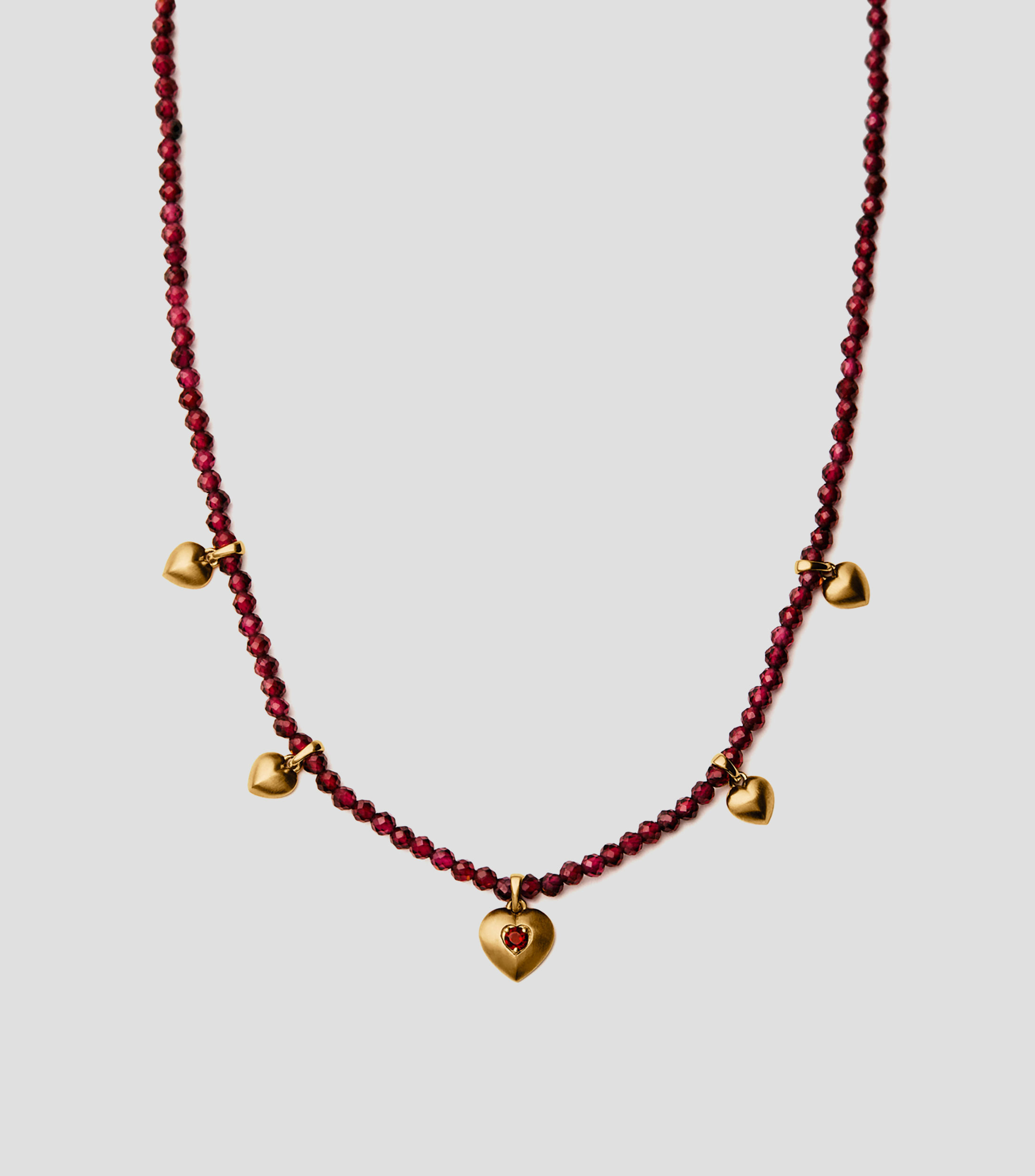 Collar en plata .925 con gemas naturales San Valentín Mujer