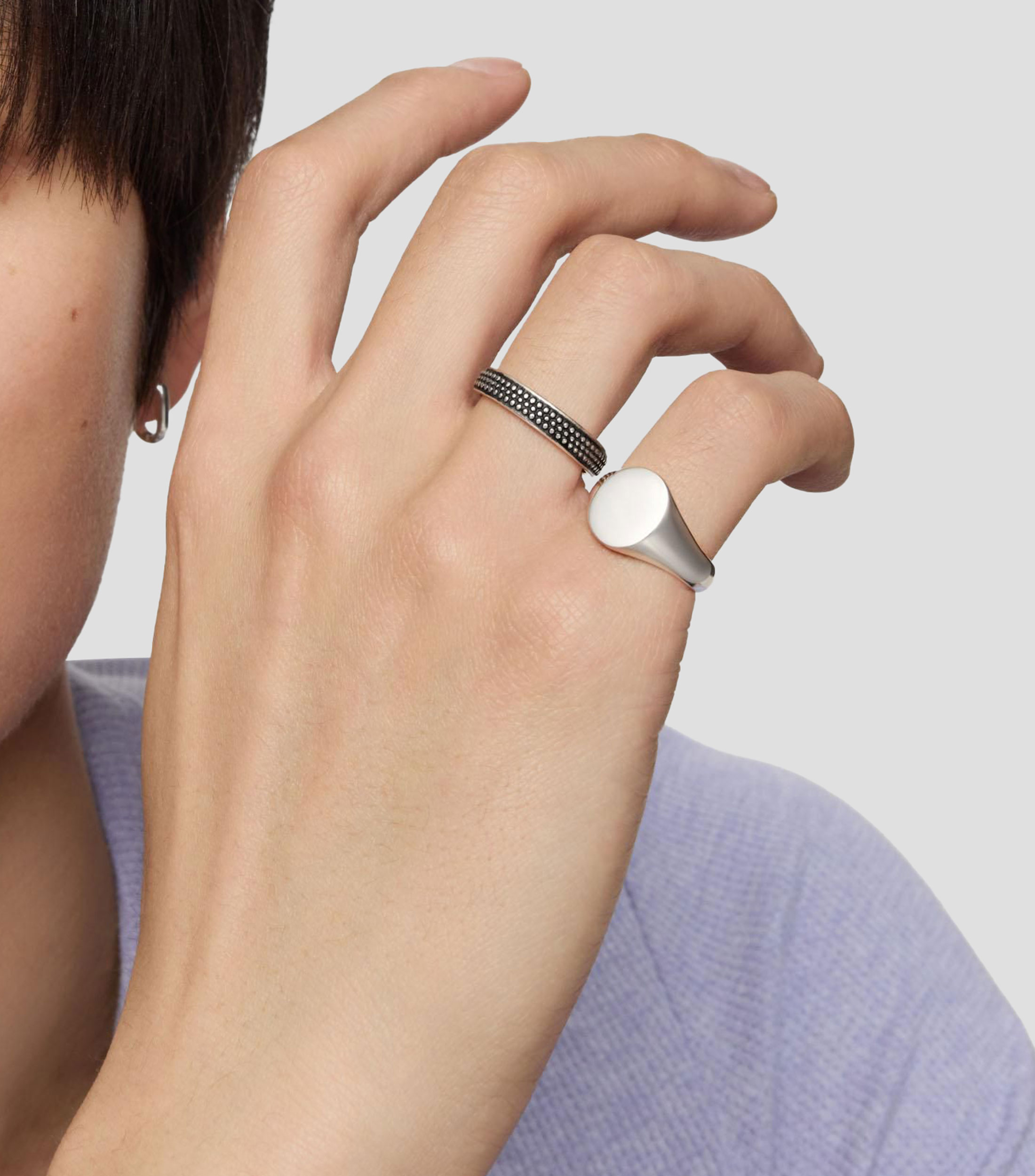 Anillo en plata .925 Tous Man Hombre
