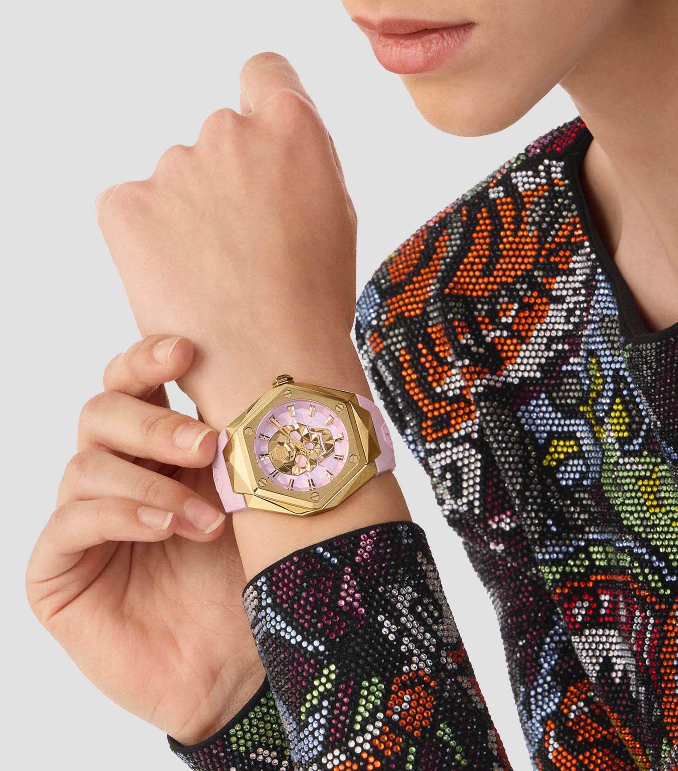 Reloj para Mujer The Skull Spikes Lady Casual, Dorado