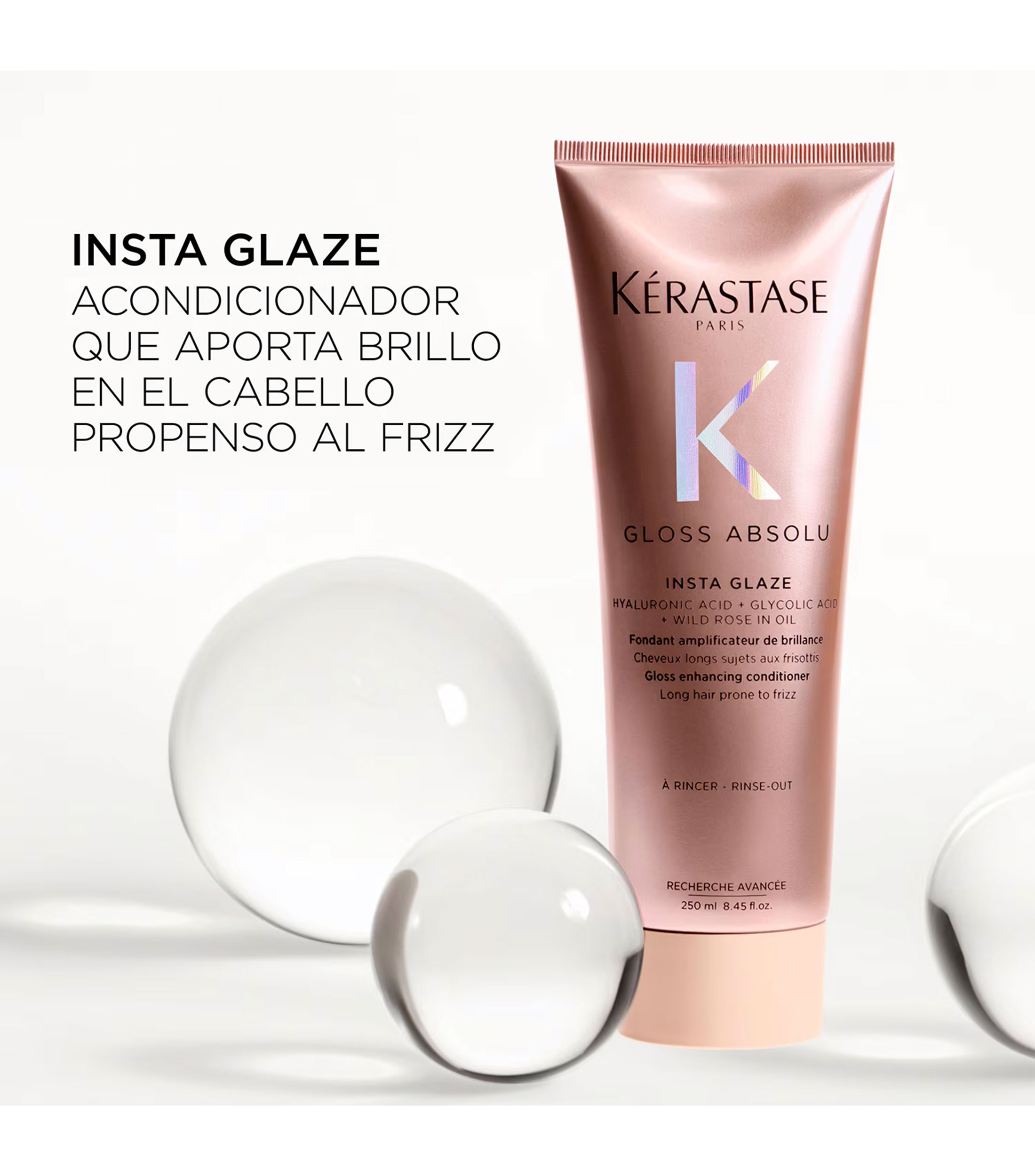 Kérastase Acondicionador Gloss Absolu Insta Glaze, para cabello con Frizz
