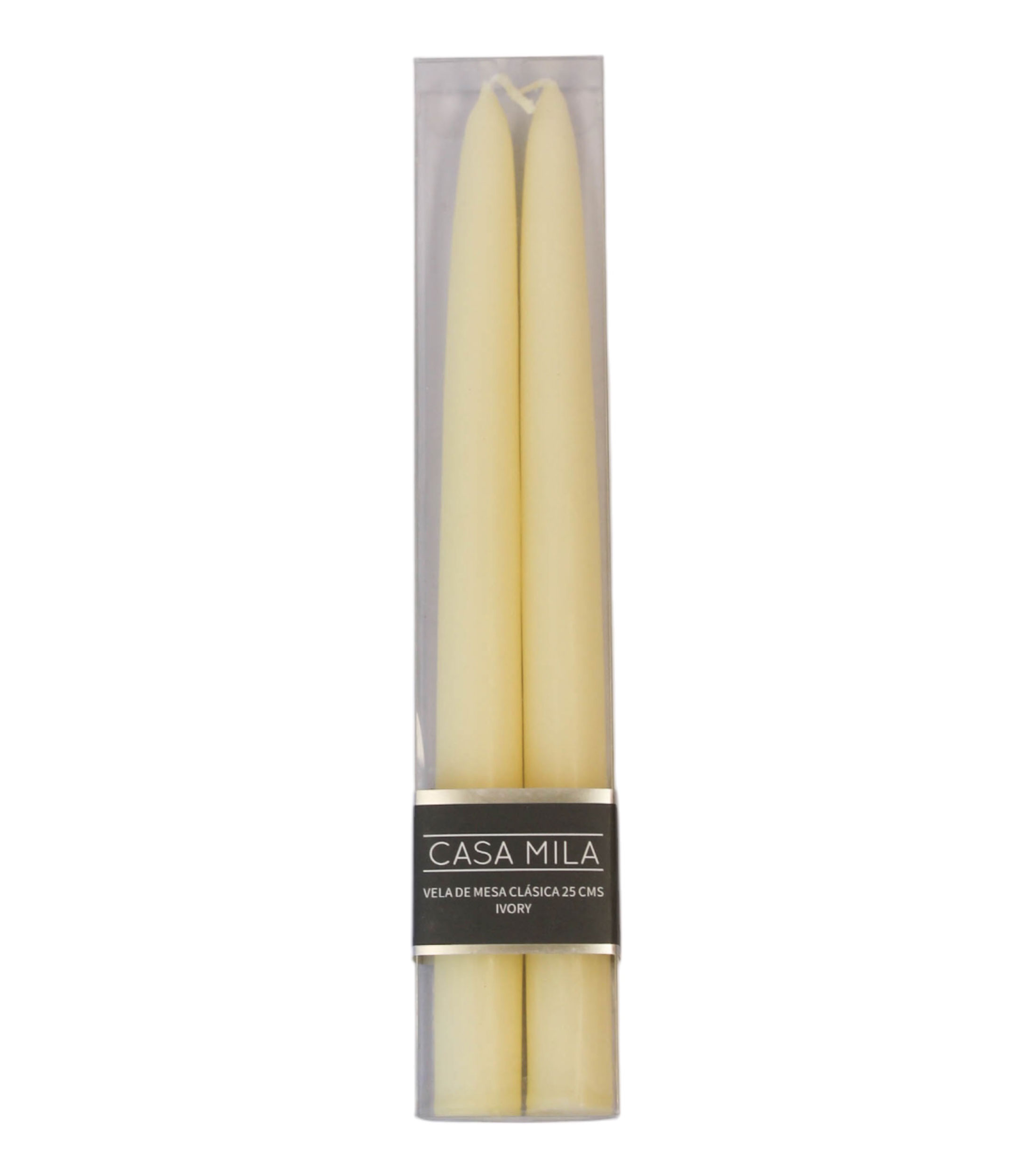 Set 2 velas decorativas Tapper, Ivory