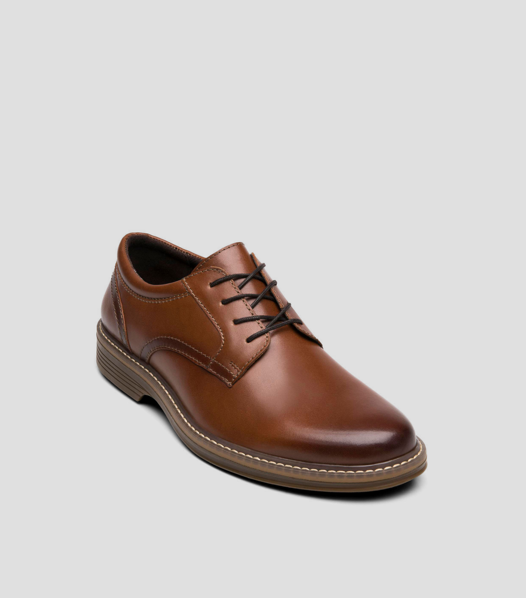 Zapatos casuales Elías en piel con tacón bajo de media luna Hombre