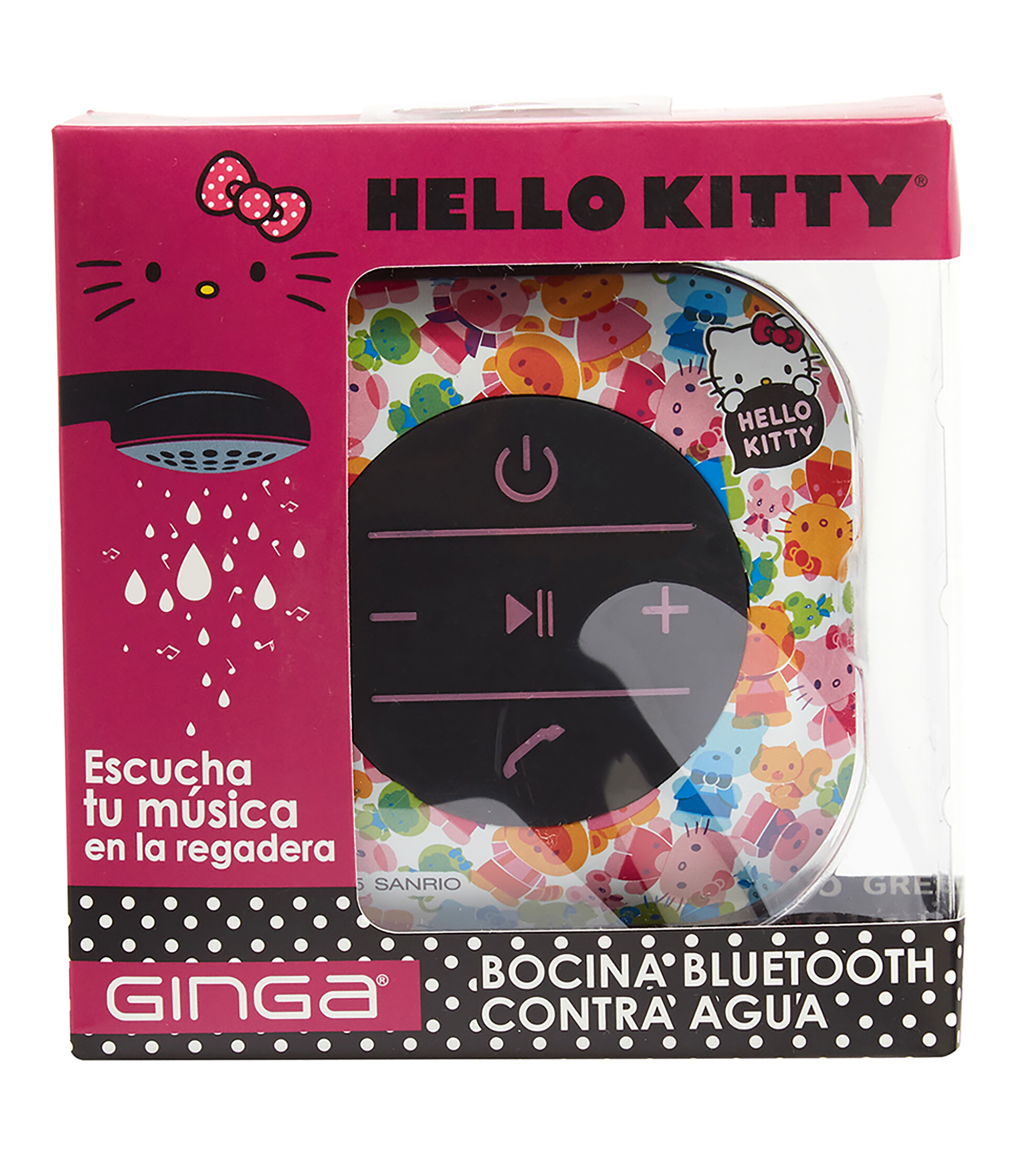 Ginga Bocina Portátil Inalámbrica Bluetooth Hello Kitty Repelente al Agua -  El Palacio de Hierro