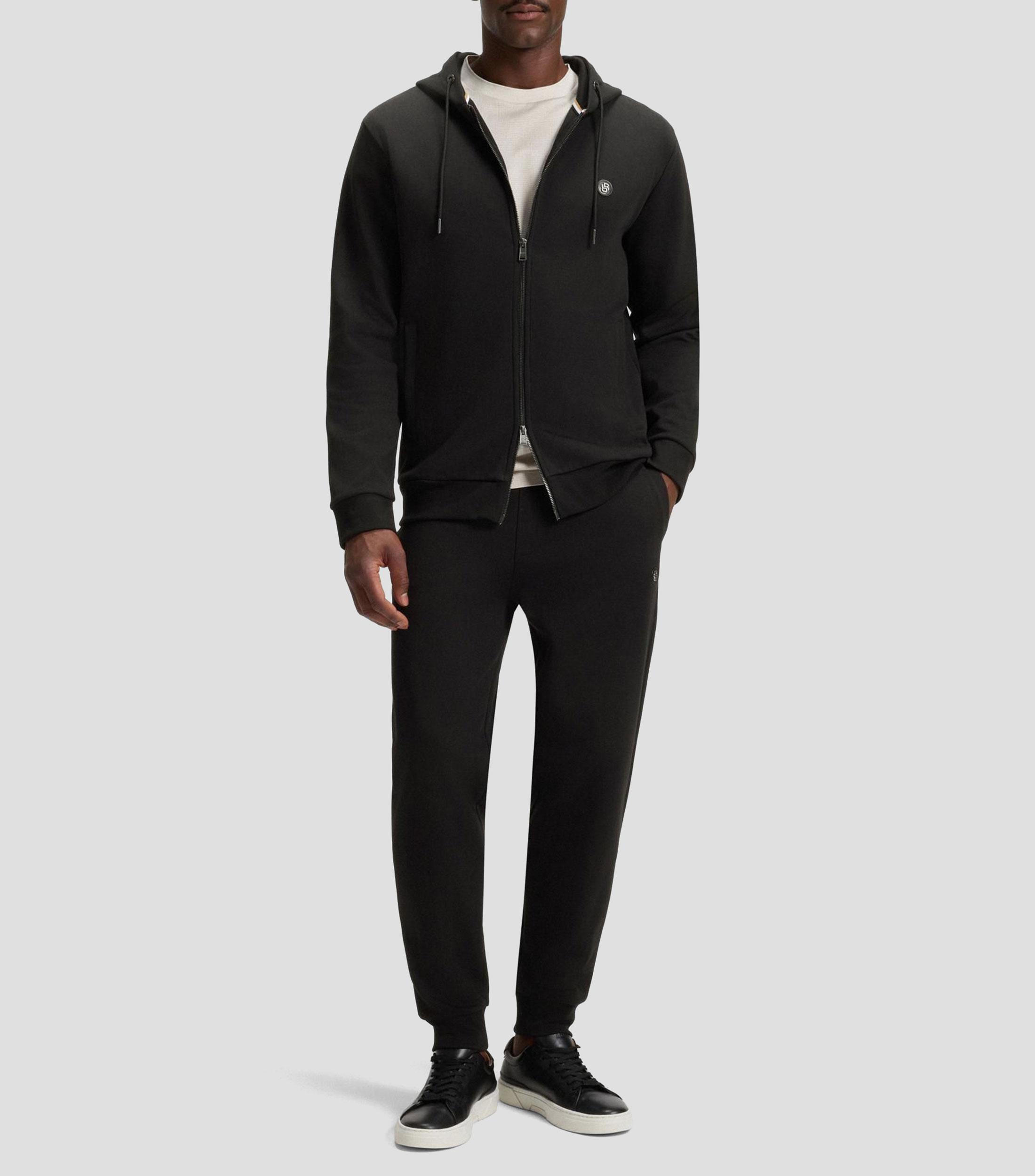 Pantalón de chándal de algodón con monograma Double B metalizado Hombre