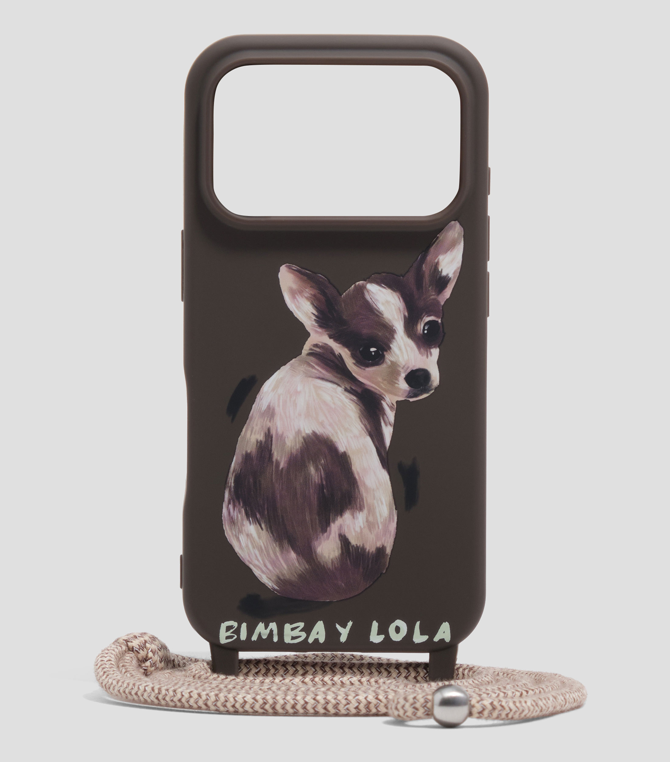 Funda rígida iPhone 17 Pro Chihuahua Chocolate