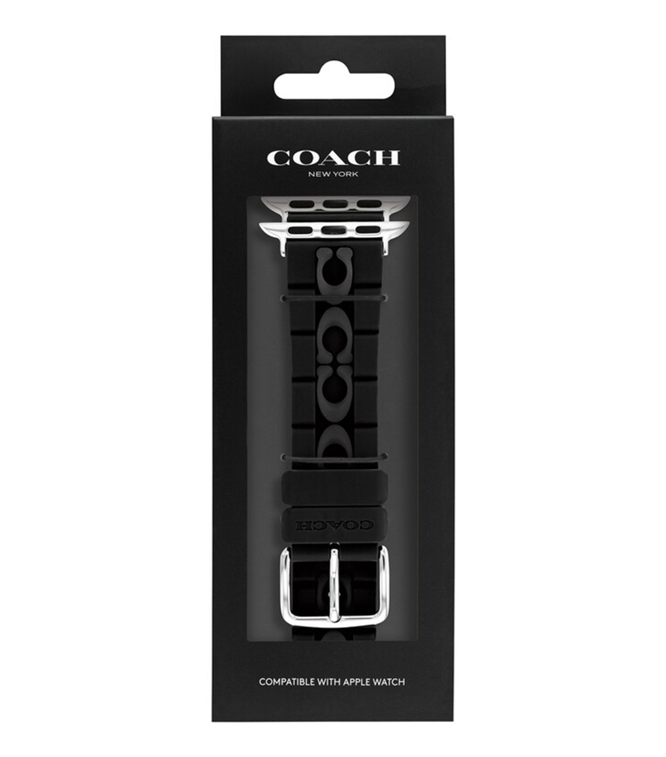 COACH Extensible para Apple Watch en silicona negra El Palacio de Hierro