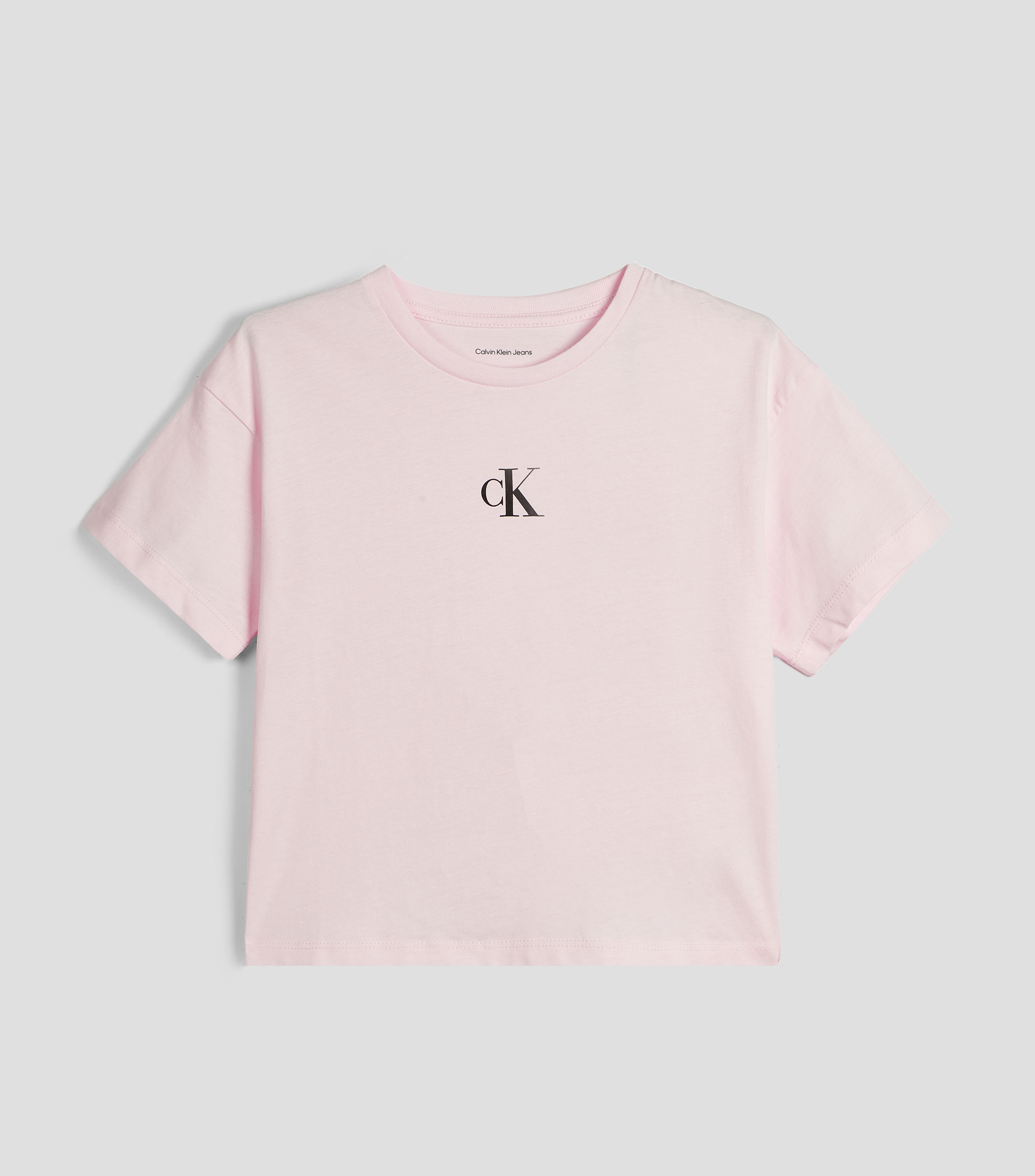 Playera cuello redondo manga corta estampada Niña