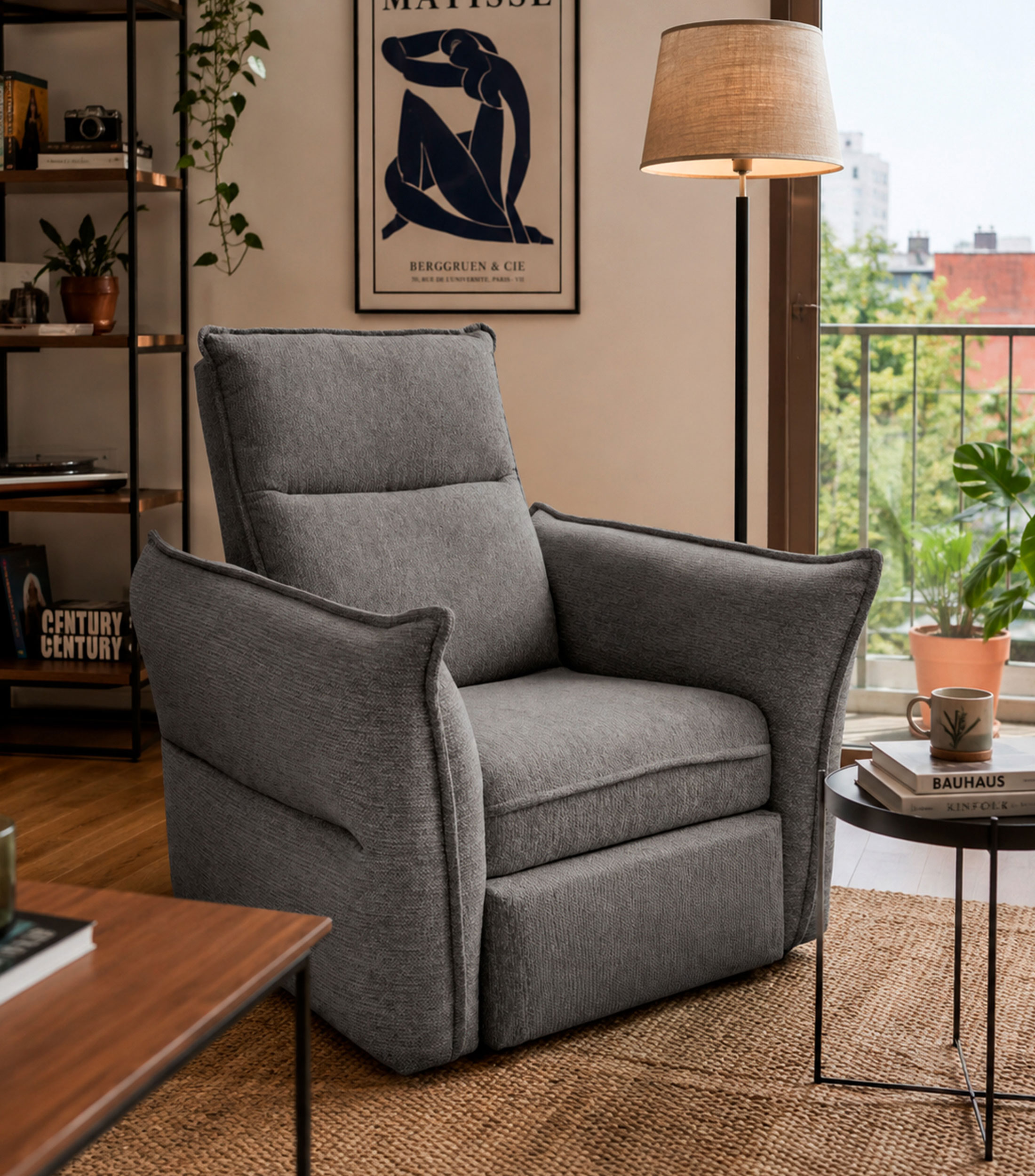 Sillón Reclinable Milos Gris