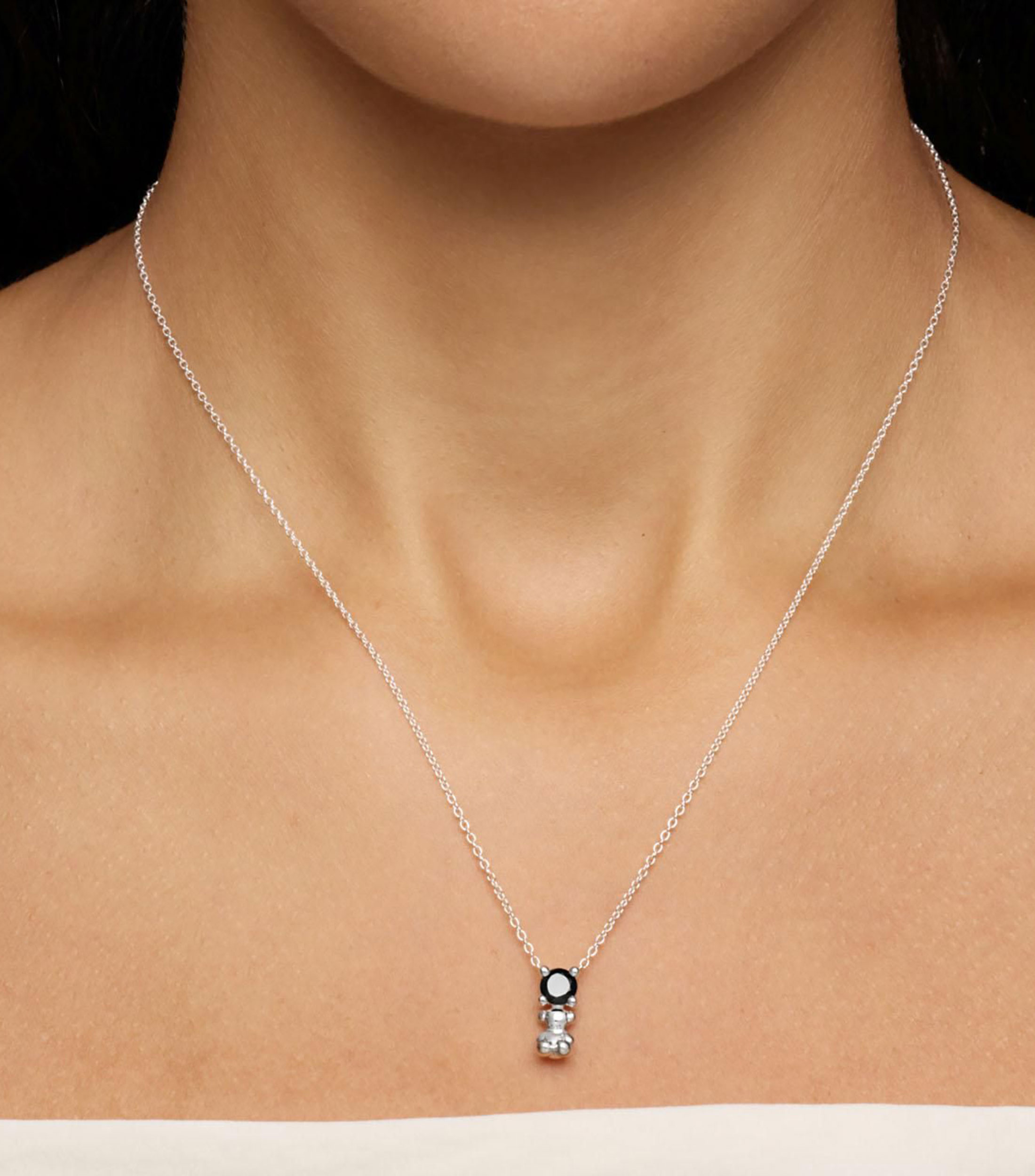 Collar en plata con motivo de oso Cachito Mío Mujer