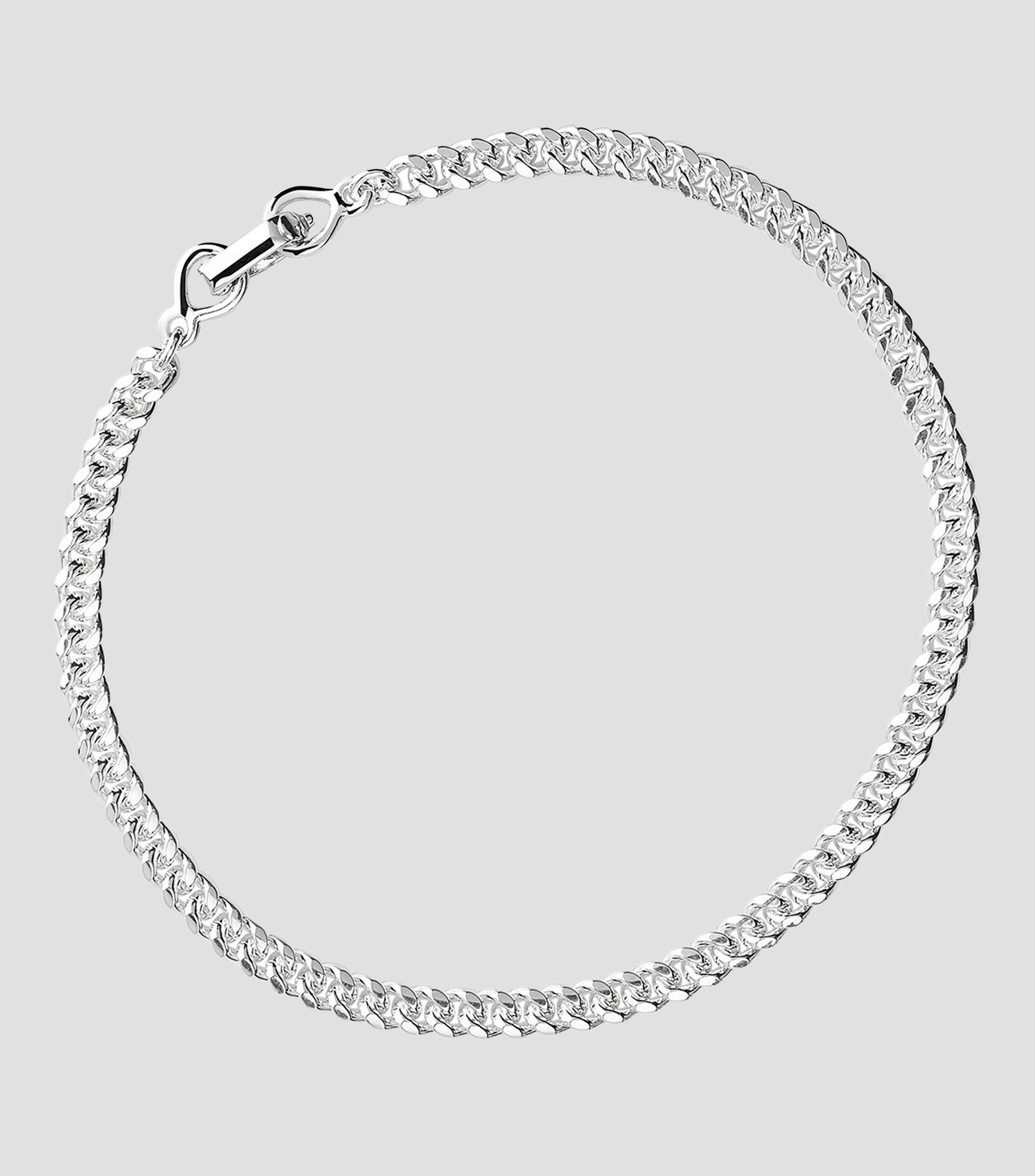 Pulsera en plata cadena Hombre