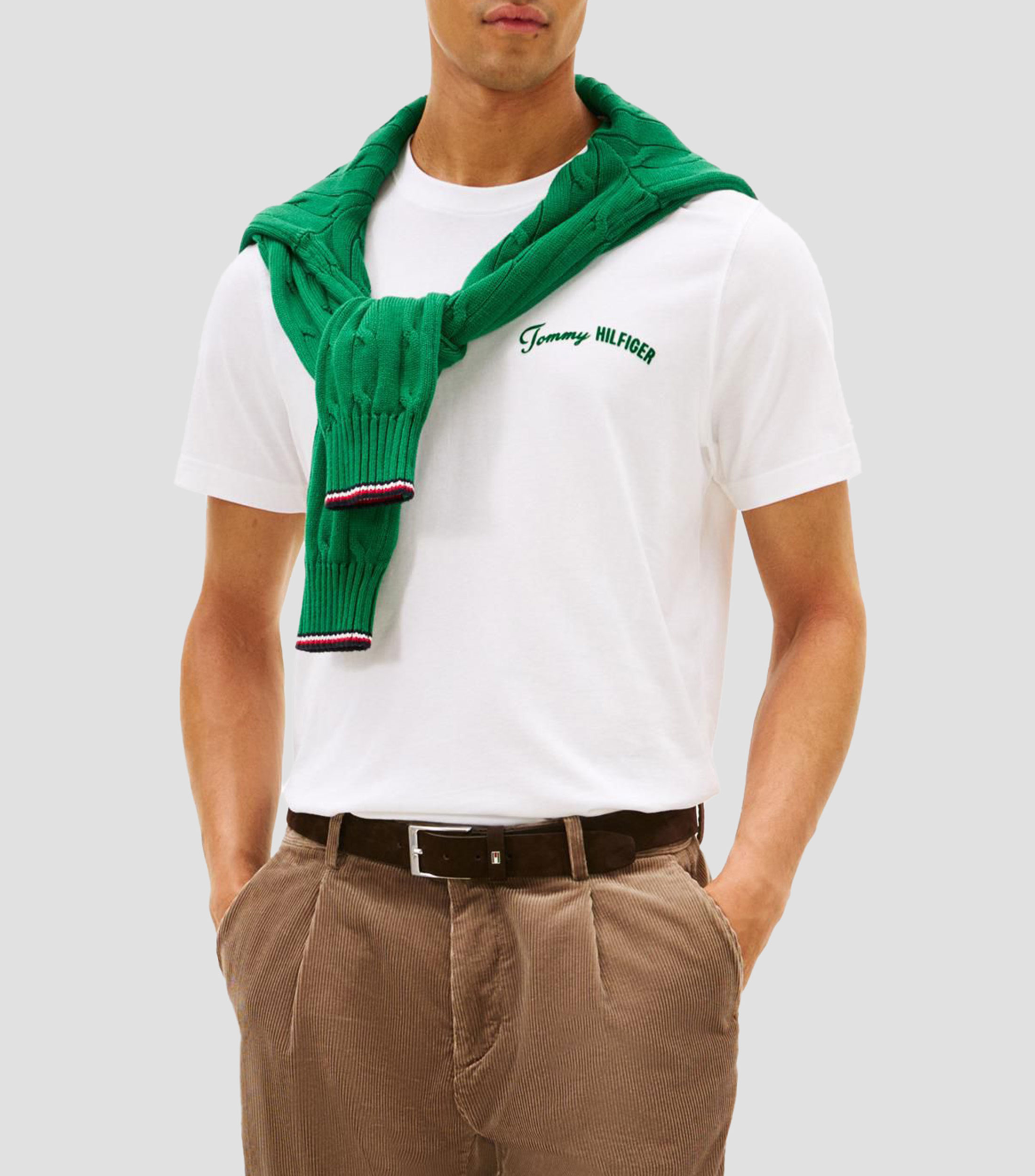 Playera con logo de manga corta Hombre