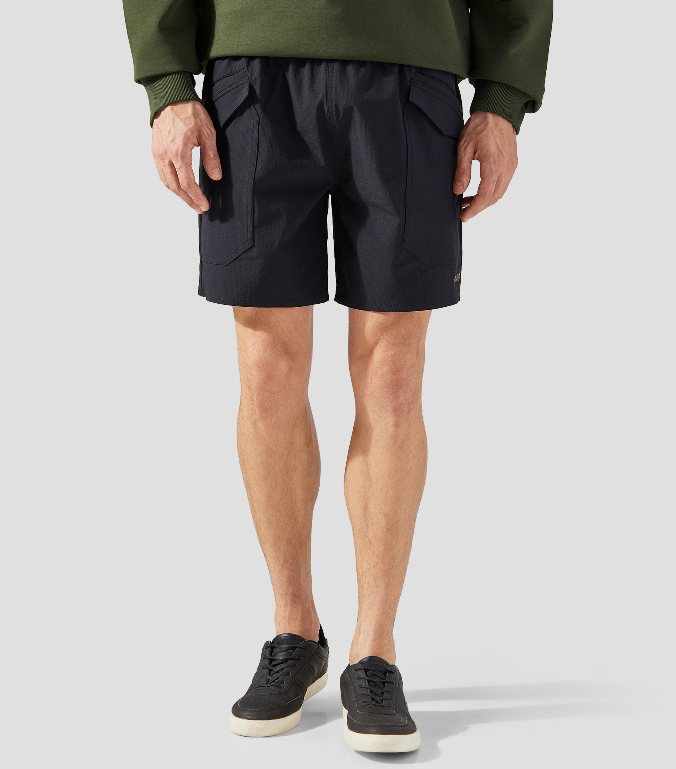 Traje de baño largo liso Hombre
