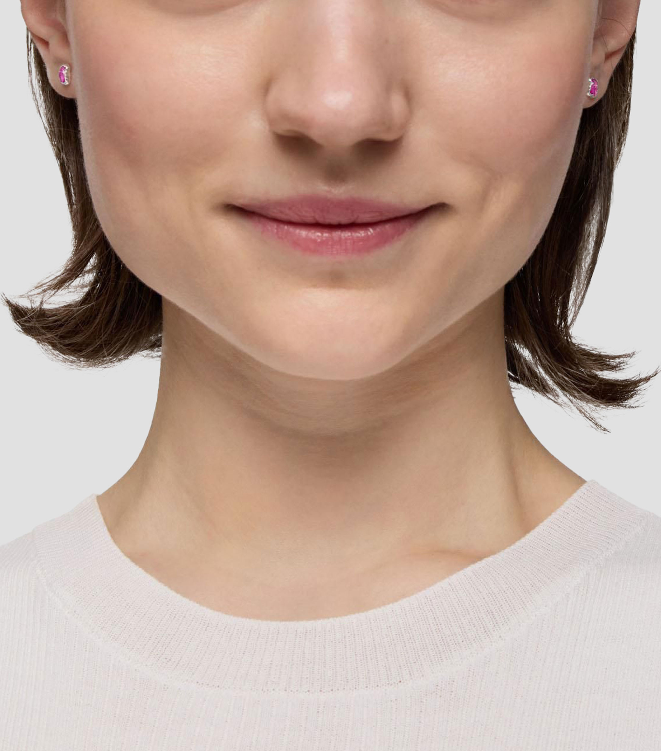 Aretes en Plata en Forma de Oso Icon Mujer