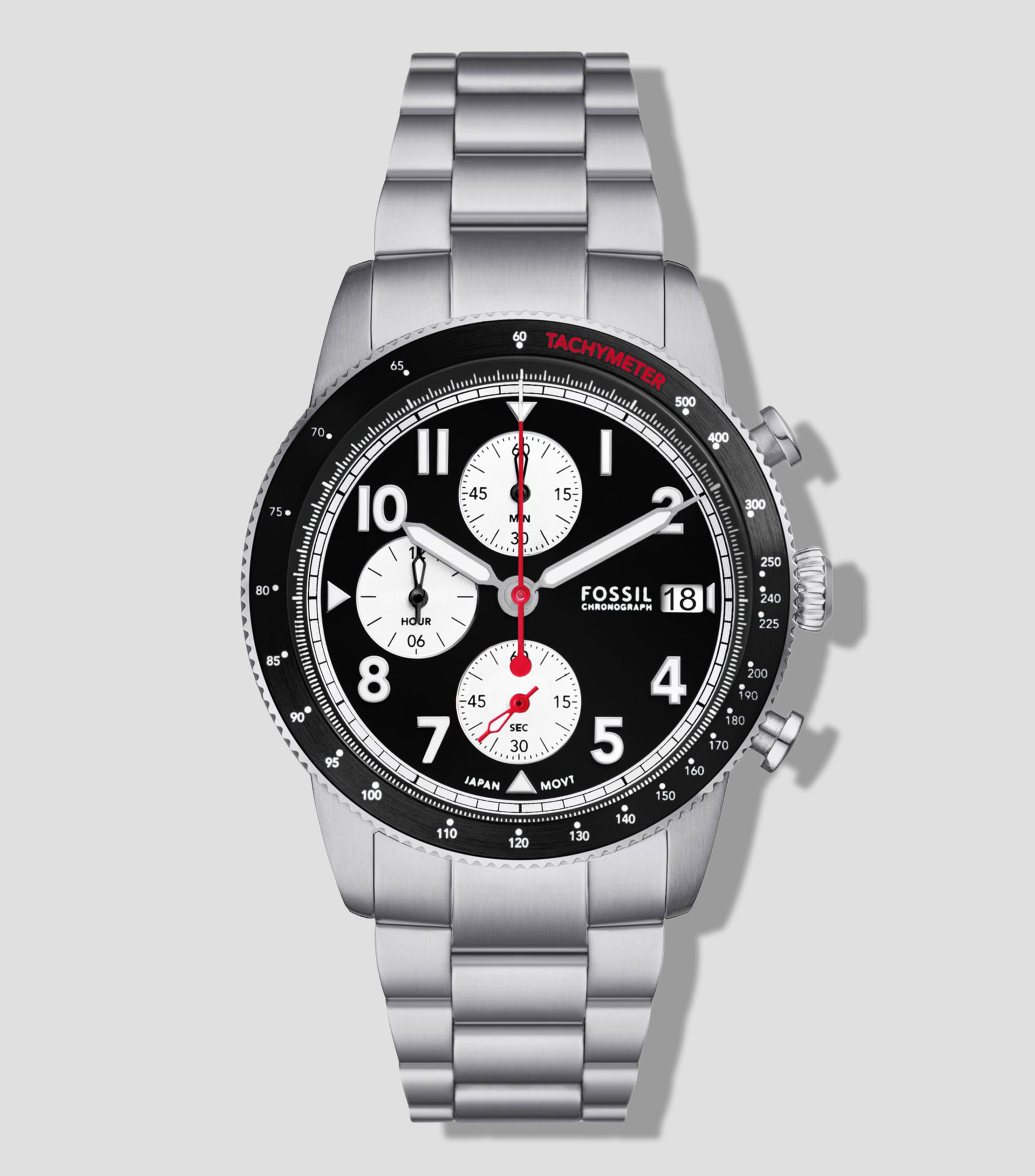 Reloj para Hombre casual Sport Tourer plateado, negro