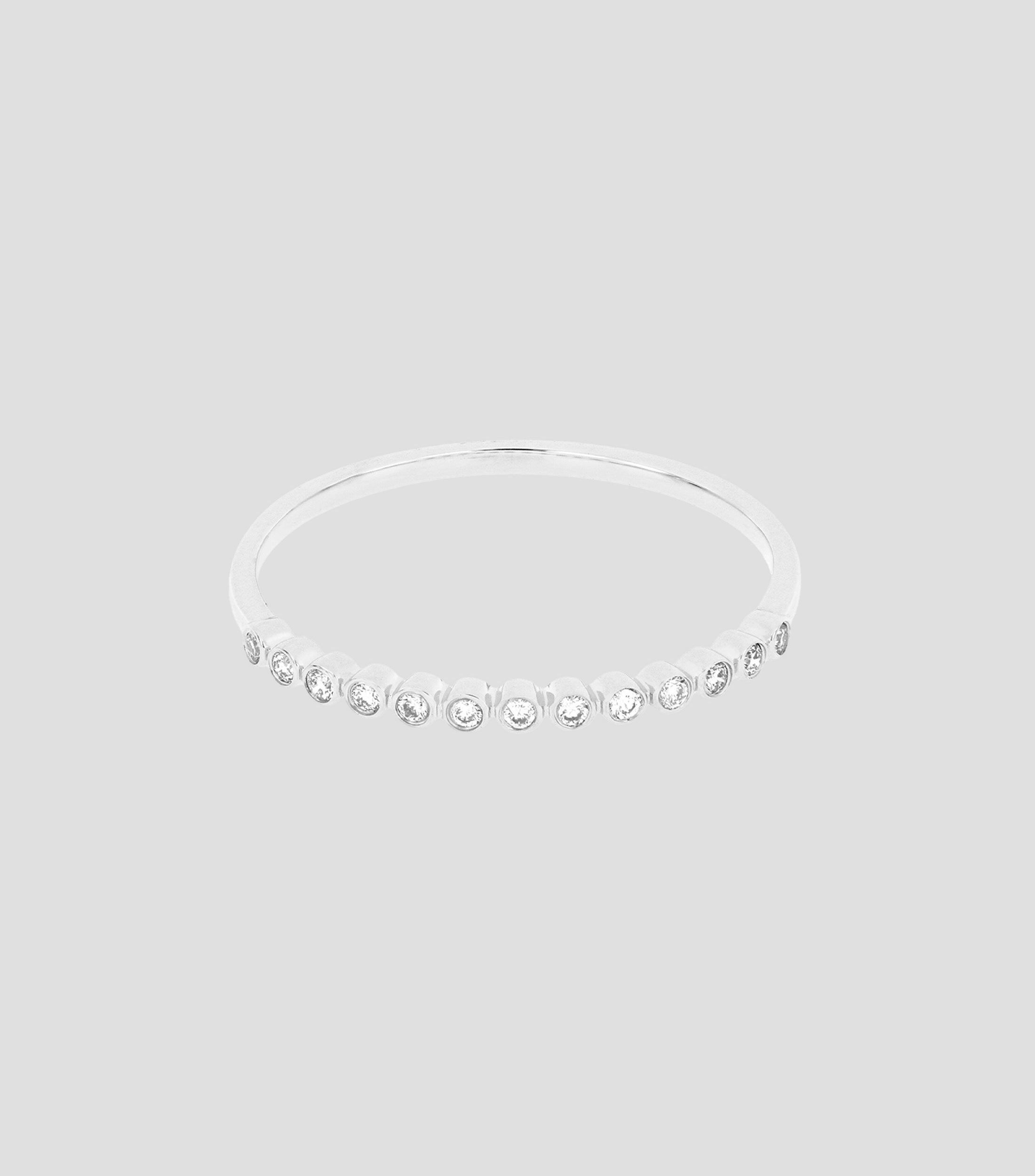 Anillo churumbela en oro blanco de 18 Kilates Mujer