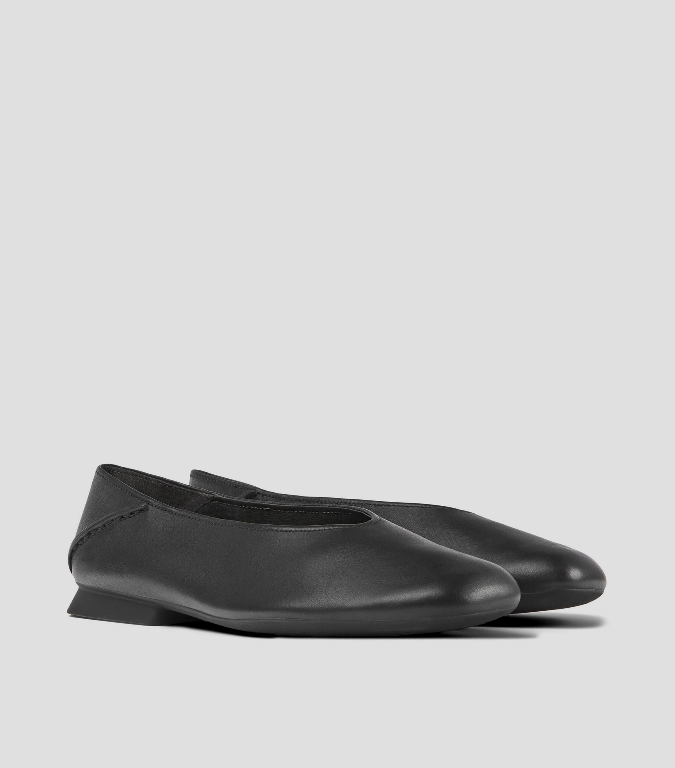 Flats en piel lisos Mujer