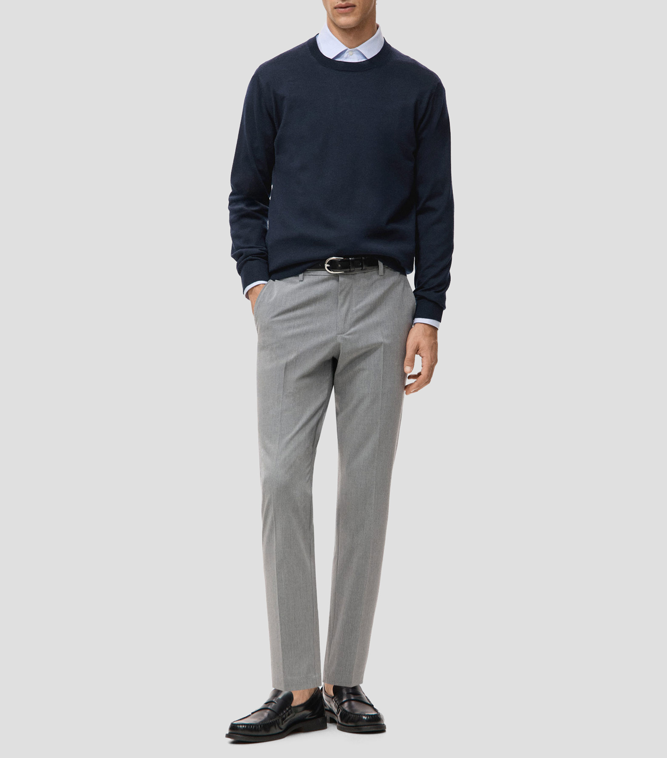 Suéter cuello redondo Hombre